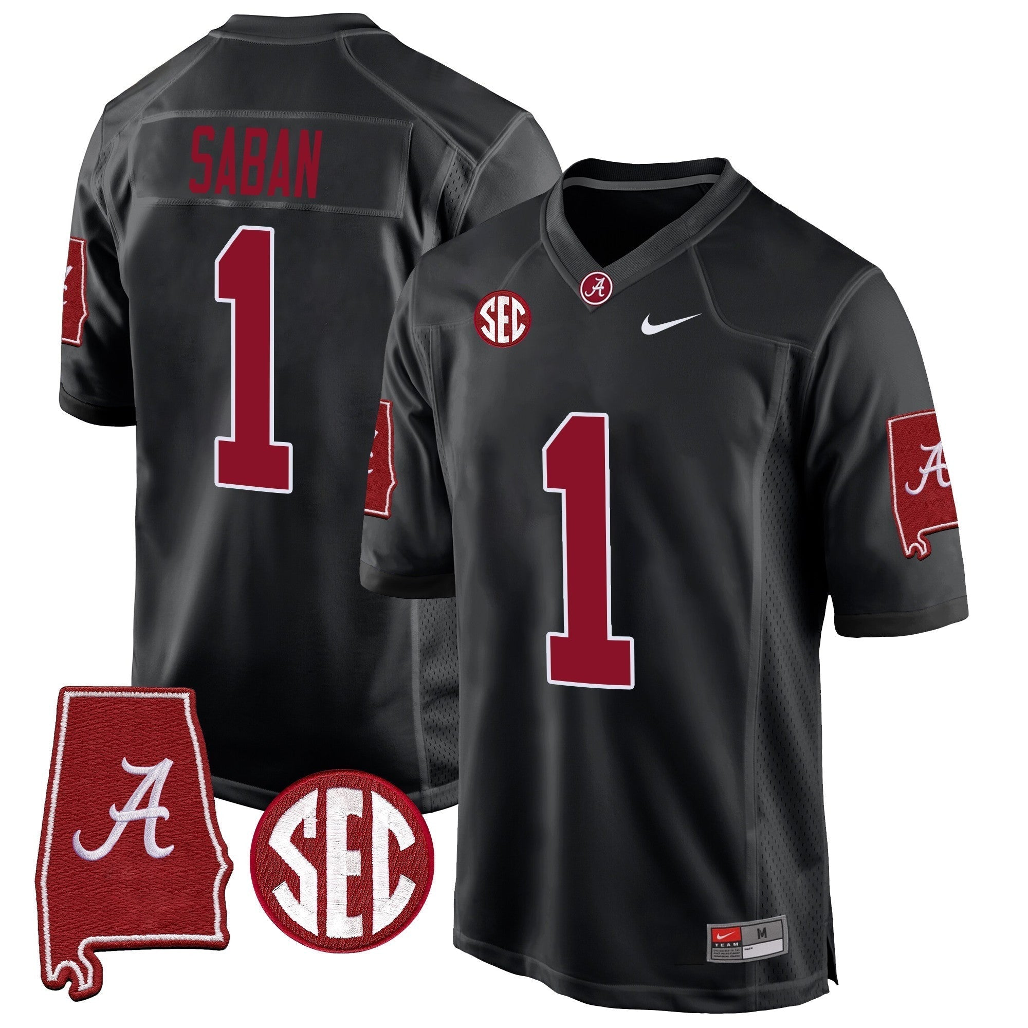 Men Alabama Crimson Tide 2024 Alabama Map Patch Game Jersey - All Stitched