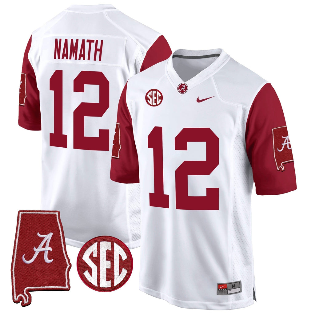 Men Alabama Crimson Tide 2024 Alabama Map Patch Game Jersey - All Stitched