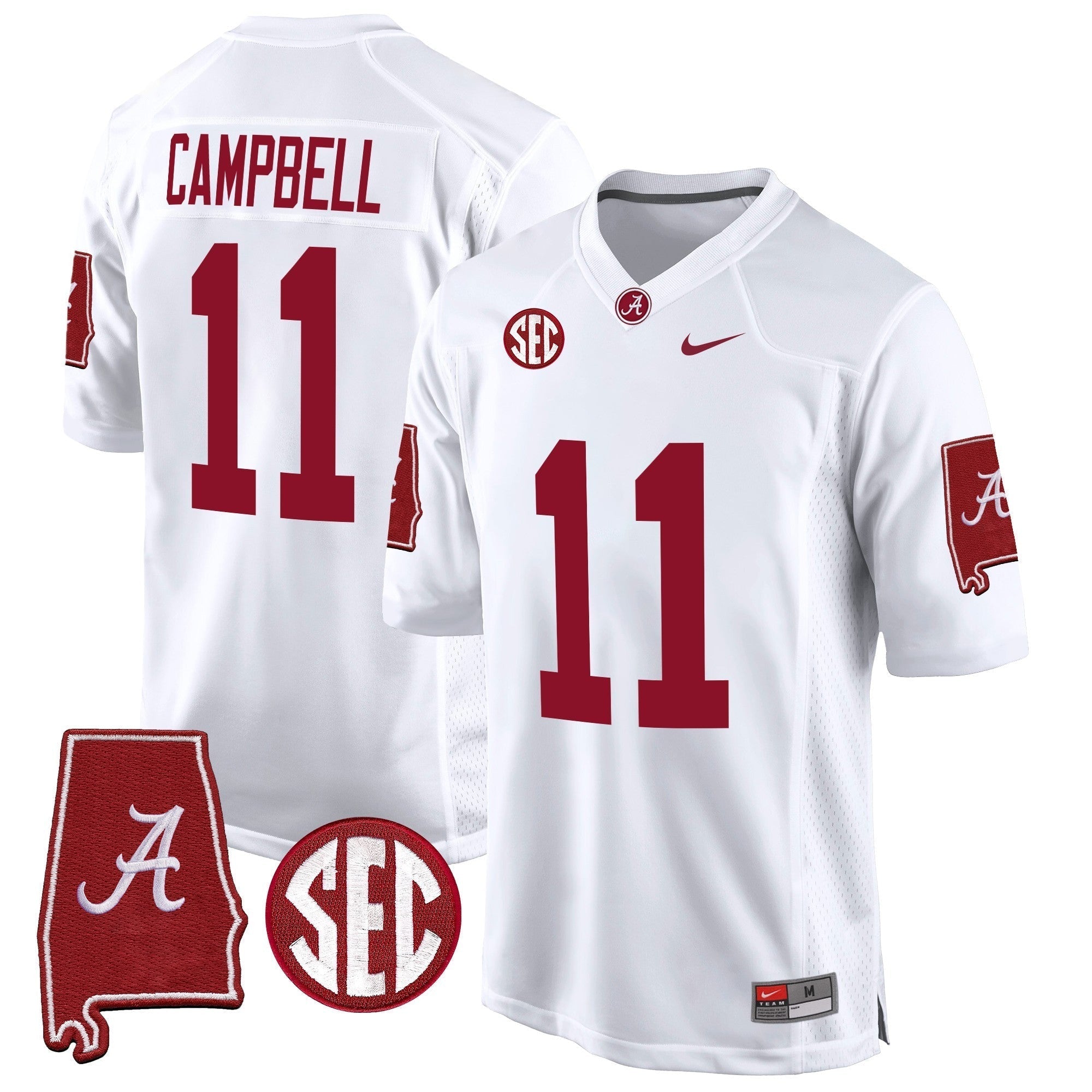 Men Alabama Crimson Tide 2024 Alabama Map Patch Game Jersey - All Stitched