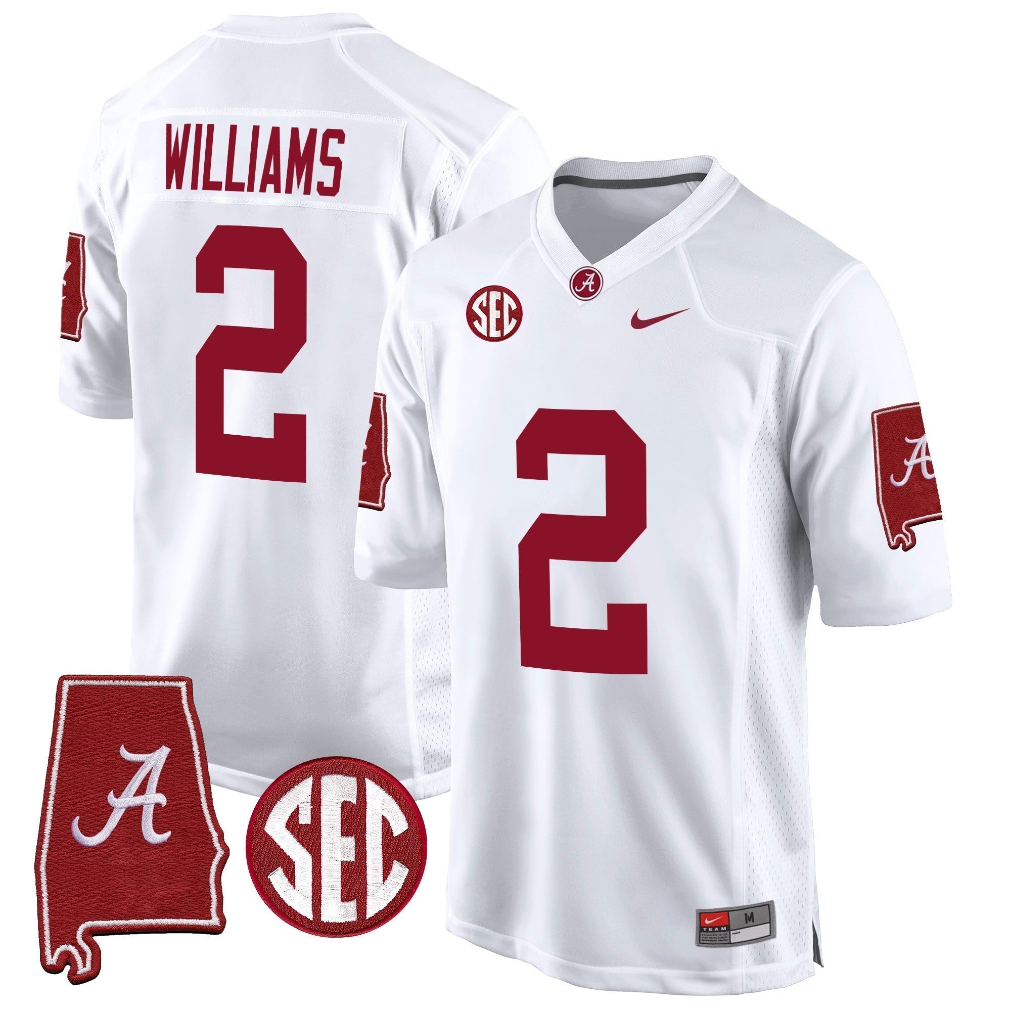 Men Alabama Crimson Tide 2024 Alabama Map Patch Game Jersey - All Stitched
