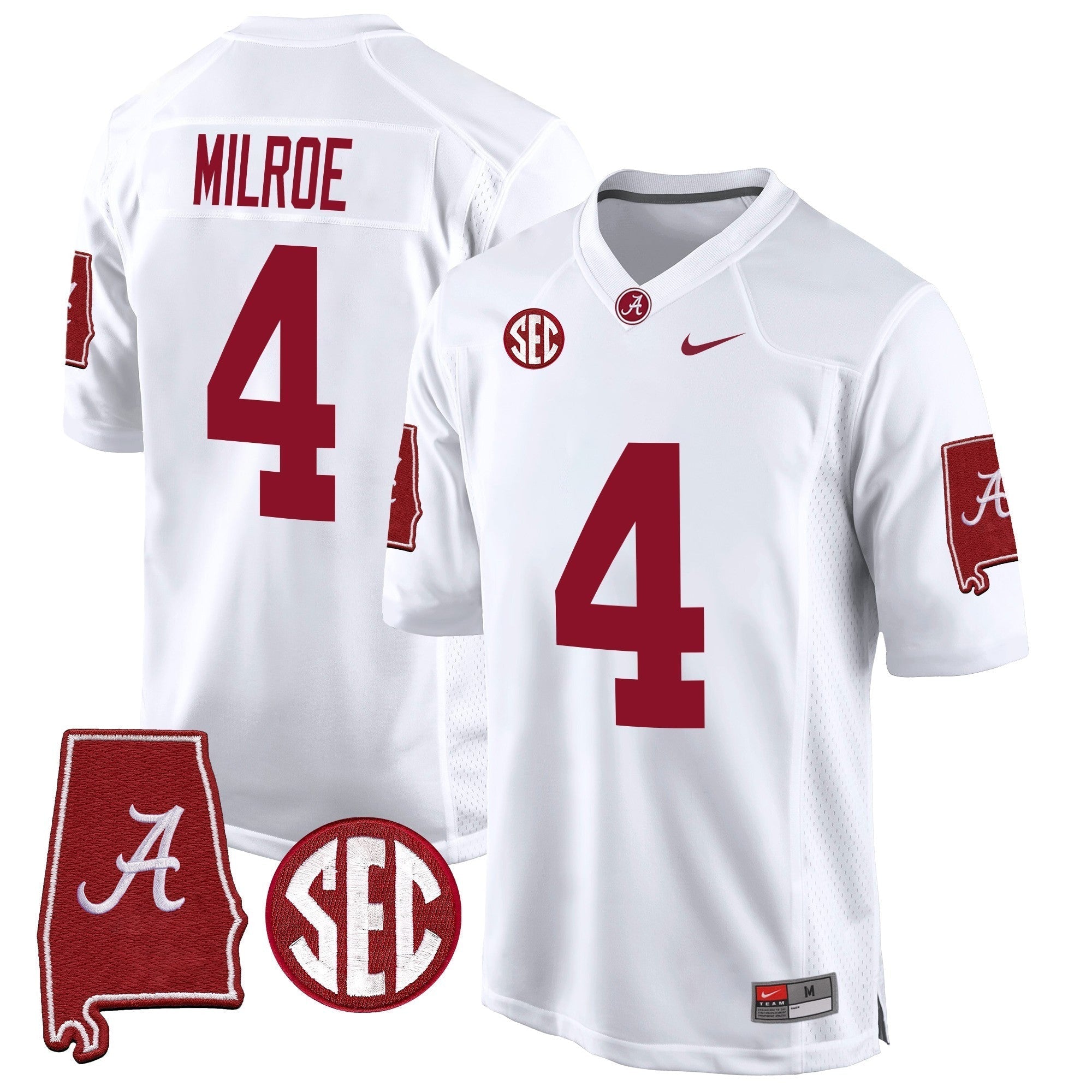 Men Alabama Crimson Tide 2024 Alabama Map Patch Game Jersey - All Stitched