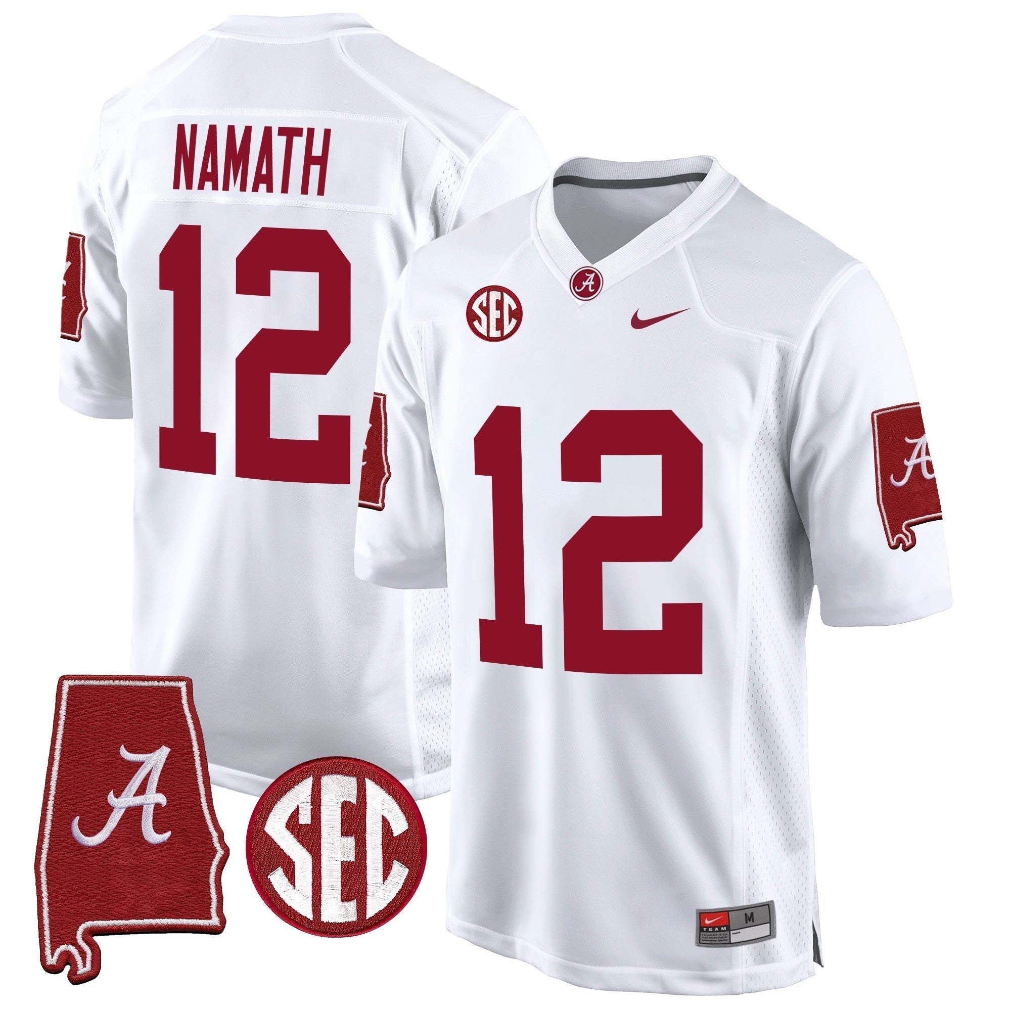 Men Alabama Crimson Tide 2024 Alabama Map Patch Game Jersey - All Stitched