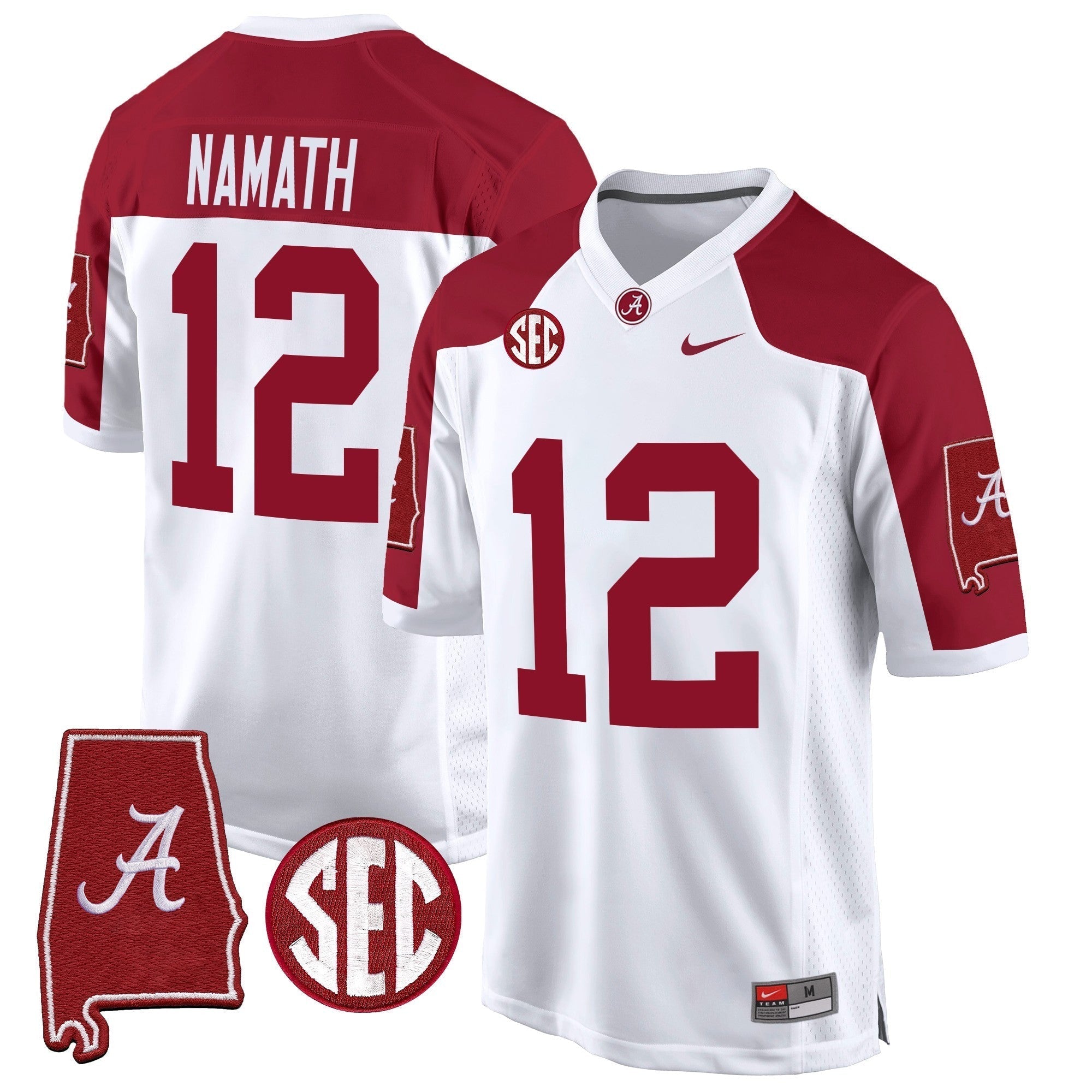 Men Alabama Crimson Tide 2024 Alabama Map Patch Game Jersey - All Stitched