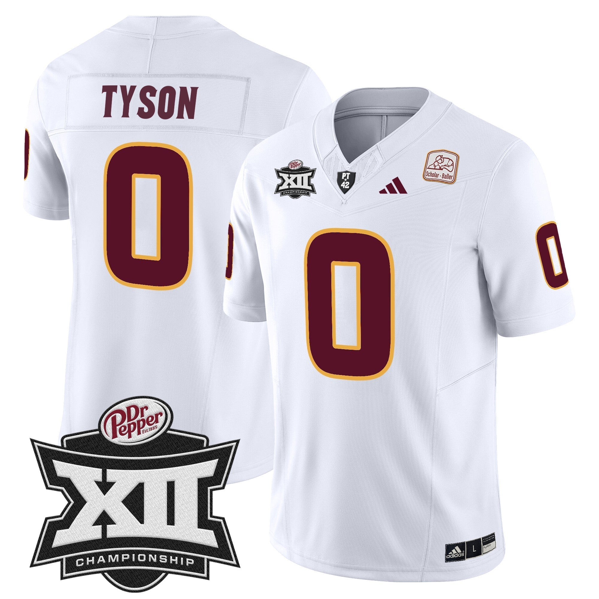 Men Sun Devils 2024 Big 12 Championship Patch Vapor Limited Jersey - All Stitched