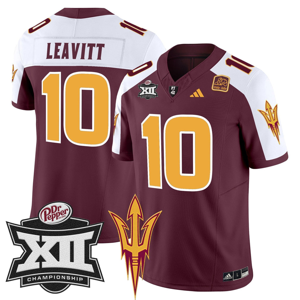 Men Sun Devils 2024 Big 12 Championship Patch Vapor Limited Jersey - All Stitched