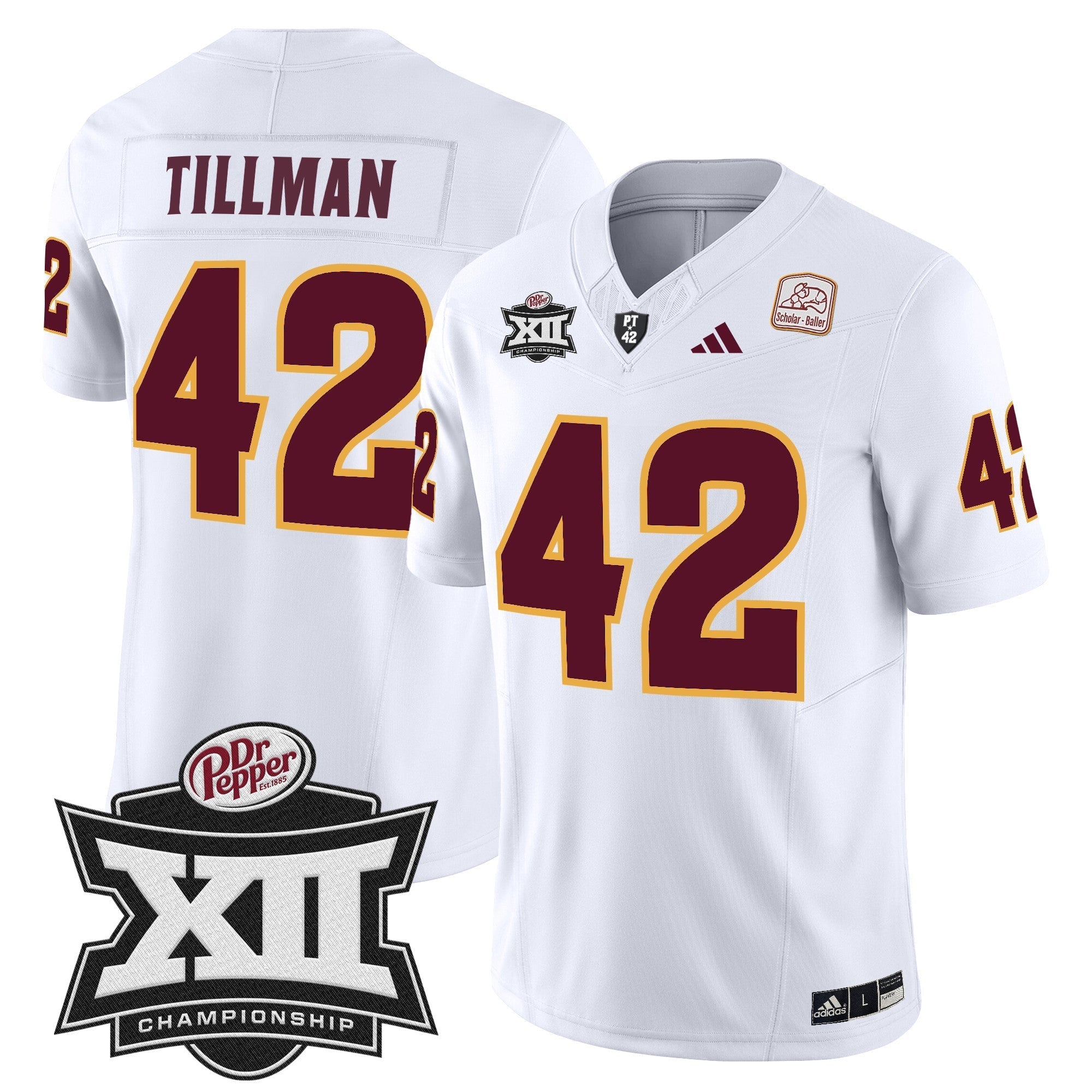 Men Sun Devils 2024 Big 12 Championship Patch Vapor Limited Jersey - All Stitched