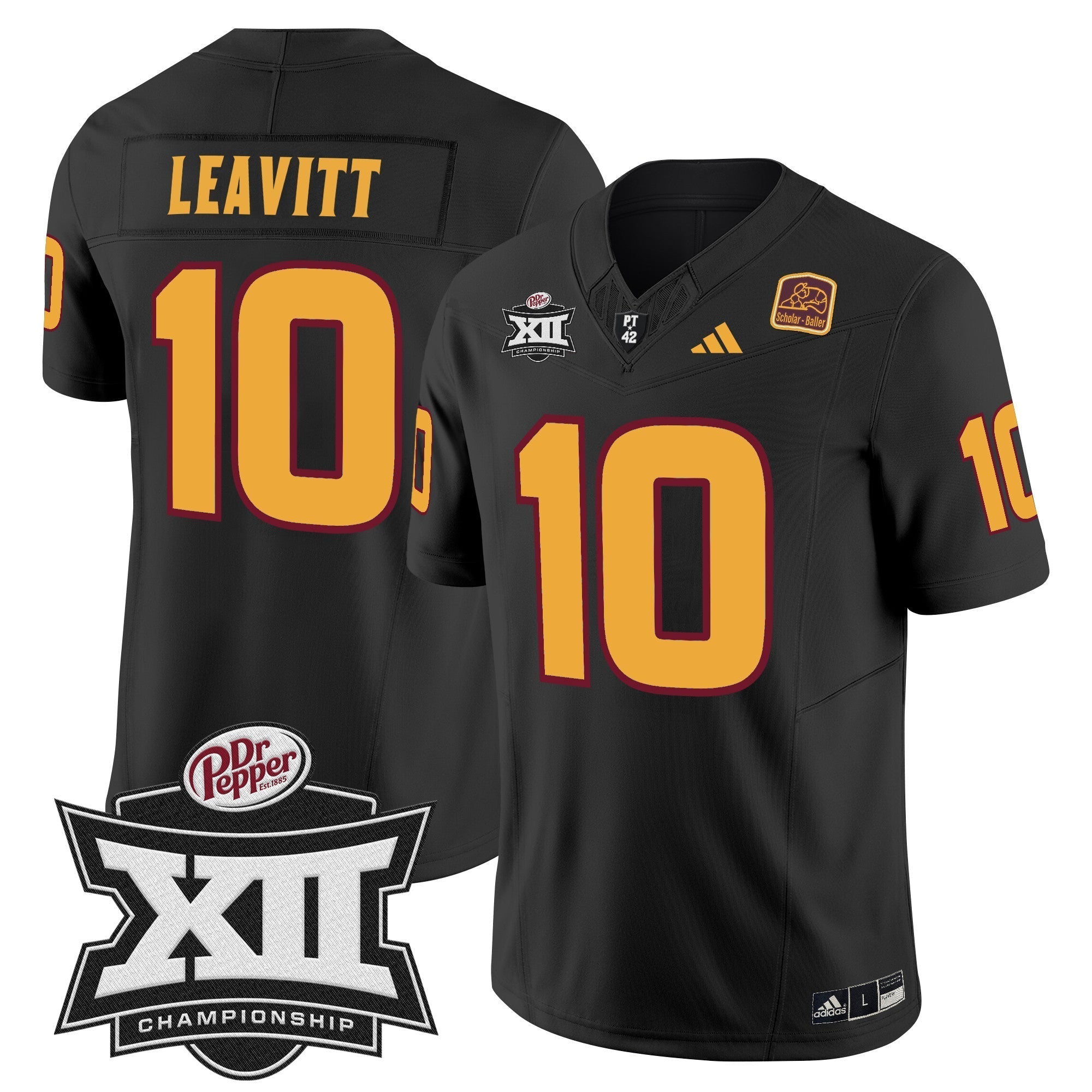 Men Sun Devils 2024 Big 12 Championship Patch Vapor Limited Jersey - All Stitched