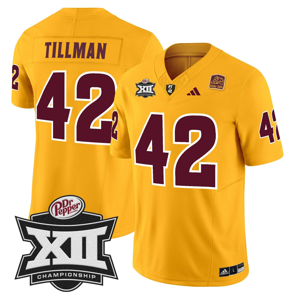 Men Sun Devils 2024 Big 12 Championship Patch Vapor Limited Jersey - All Stitched