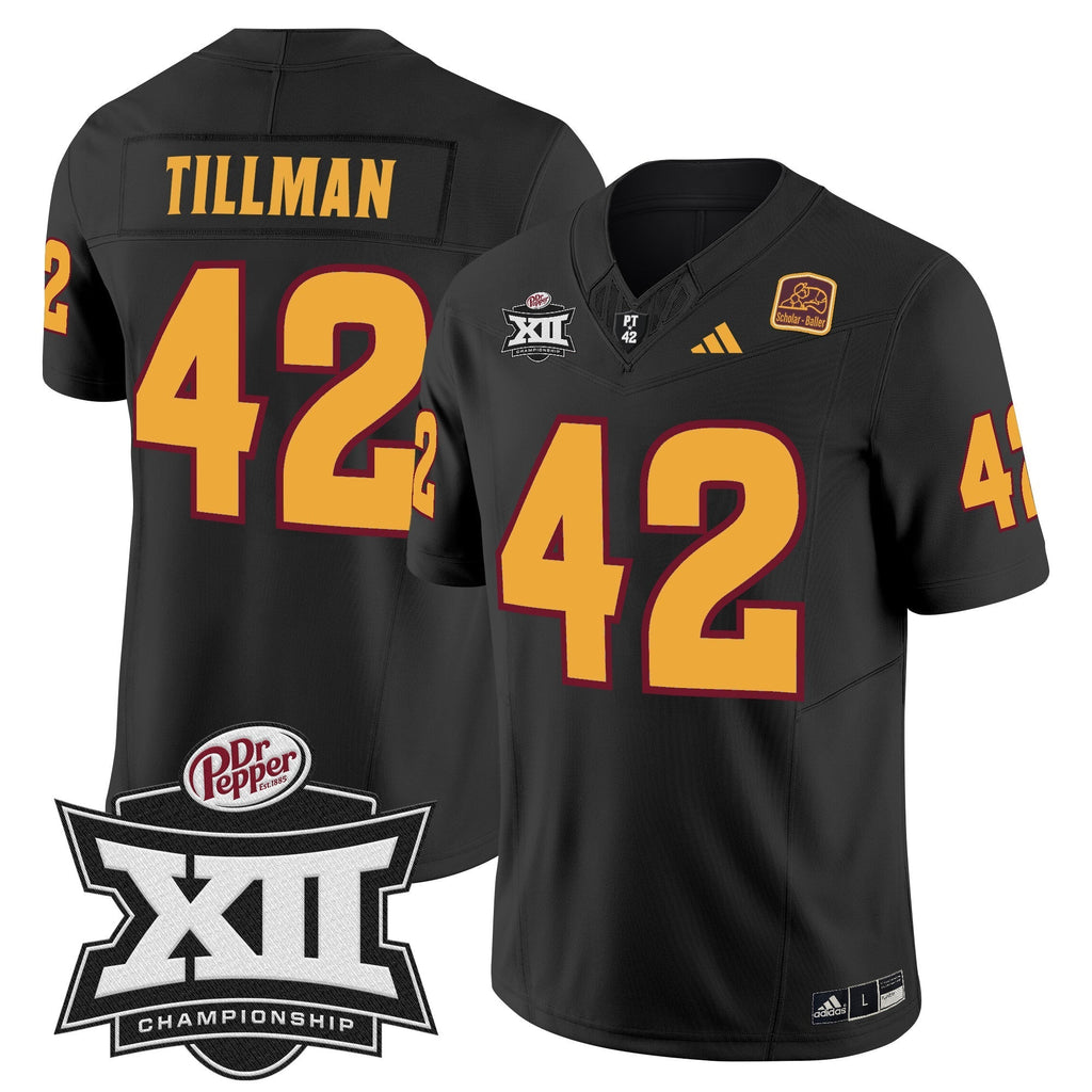 Men Sun Devils 2024 Big 12 Championship Patch Vapor Limited Jersey - All Stitched