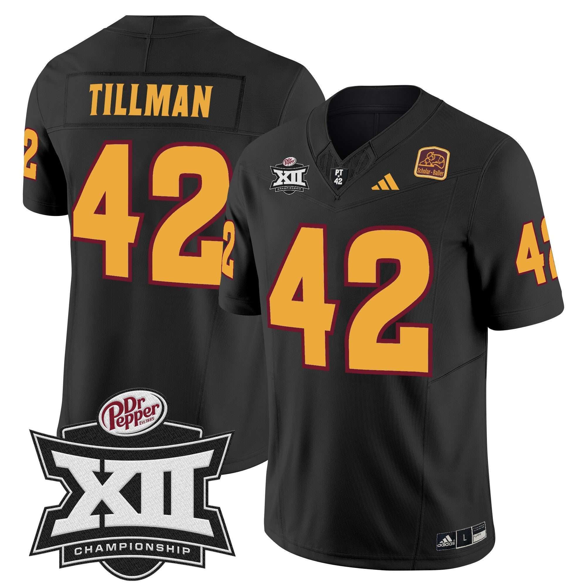 Men Sun Devils 2024 Big 12 Championship Patch Vapor Limited Jersey - All Stitched