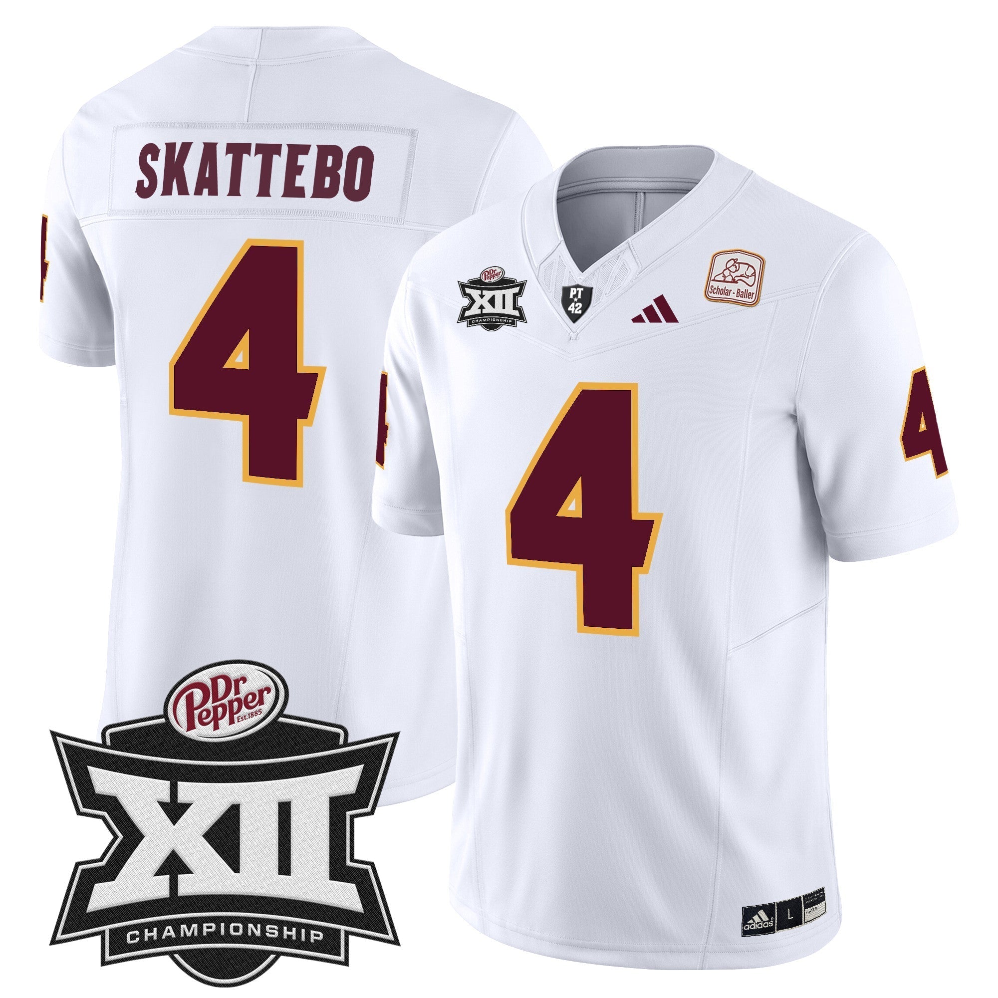 Men Sun Devils 2024 Big 12 Championship Patch Vapor Limited Jersey - All Stitched