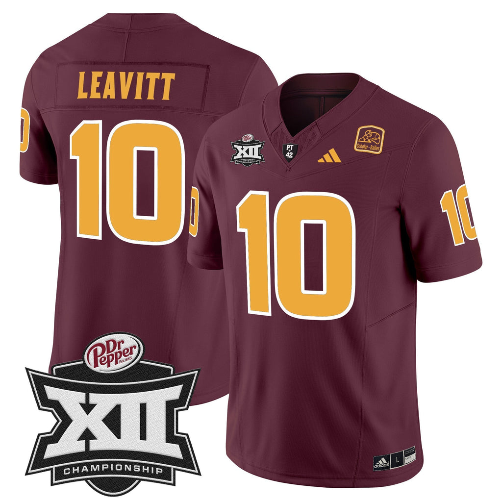 Men Sun Devils 2024 Big 12 Championship Patch Vapor Limited Jersey - All Stitched