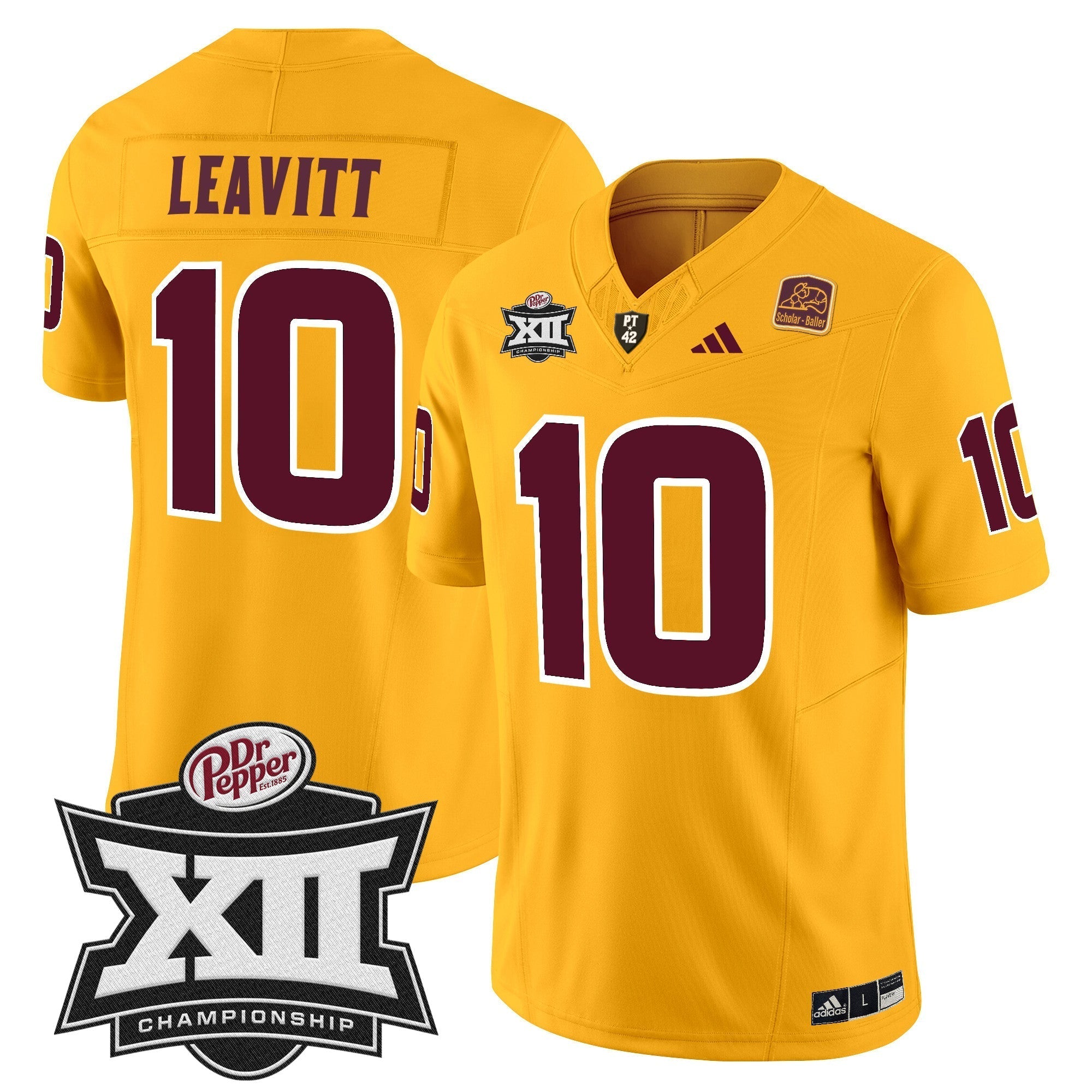 Men Sun Devils 2024 Big 12 Championship Patch Vapor Limited Jersey - All Stitched