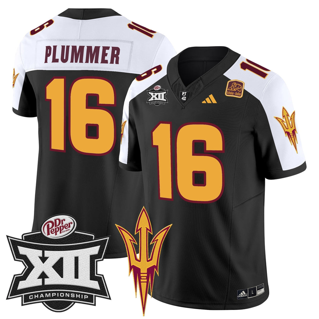 Men Sun Devils 2024 Big 12 Championship Patch Vapor Limited Jersey - All Stitched