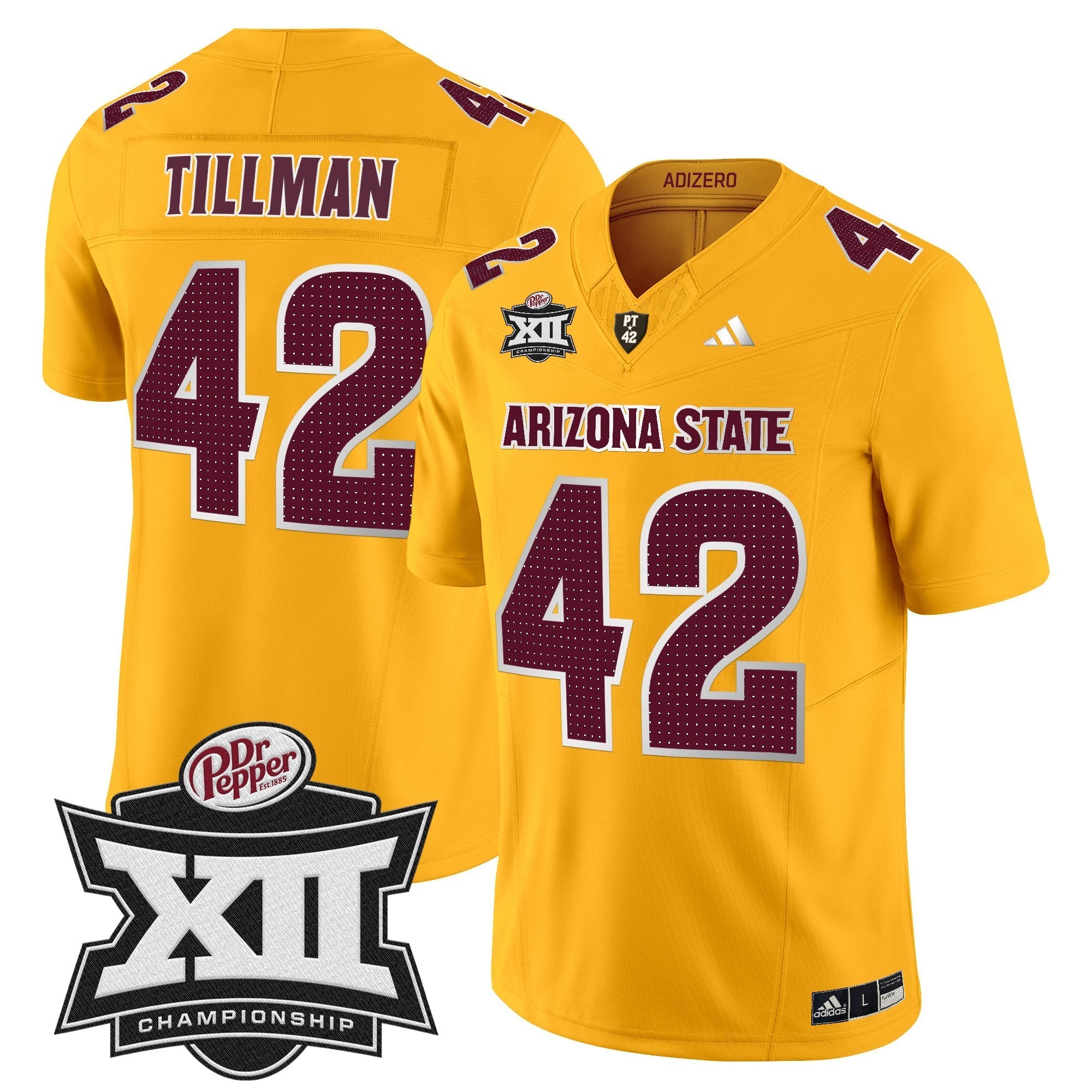 Men Sun Devils 2024 Big 12 Championship Patch Vapor Limited Jersey V2 - All Stitched