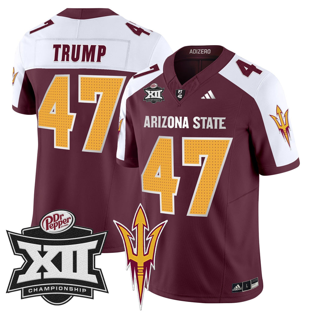 Men Sun Devils 2024 Big 12 Championship Patch Vapor Limited Jersey V2 - All Stitched
