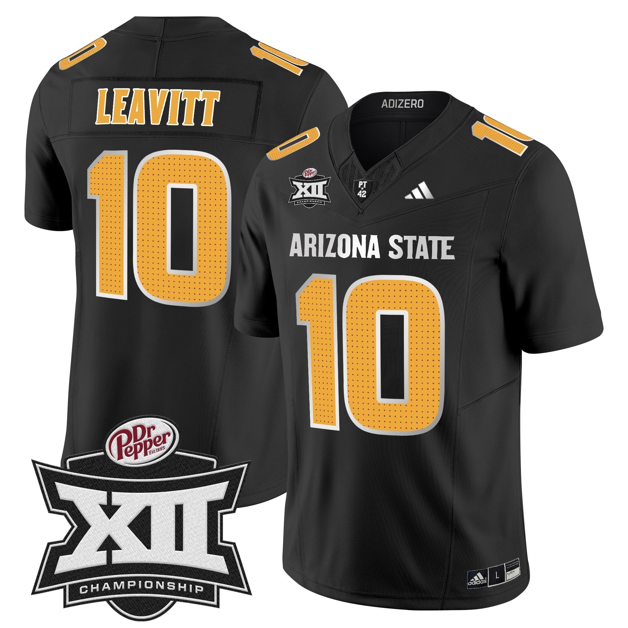 Men Sun Devils 2024 Big 12 Championship Patch Vapor Limited Jersey V2 - All Stitched