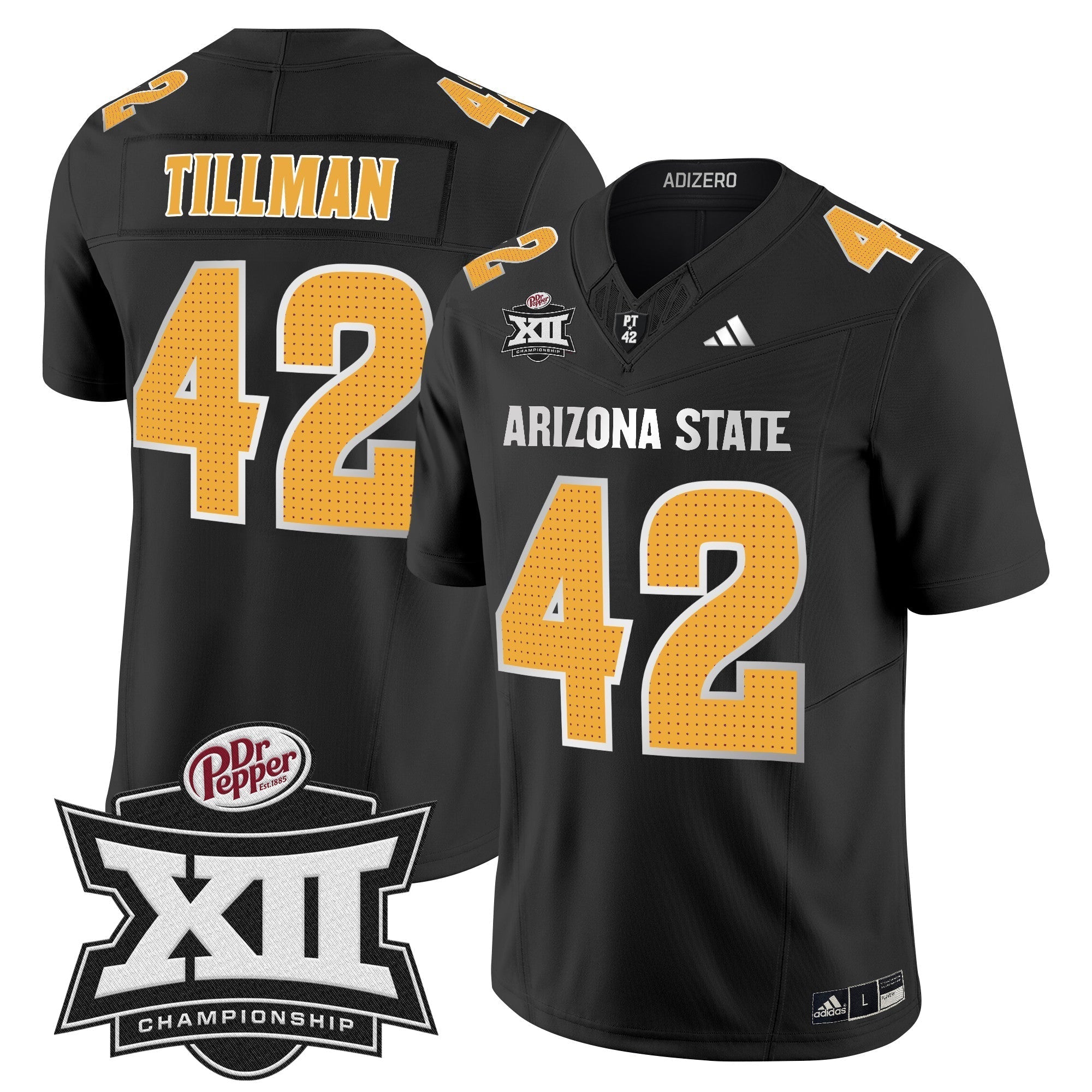 Men Sun Devils 2024 Big 12 Championship Patch Vapor Limited Jersey V2 - All Stitched