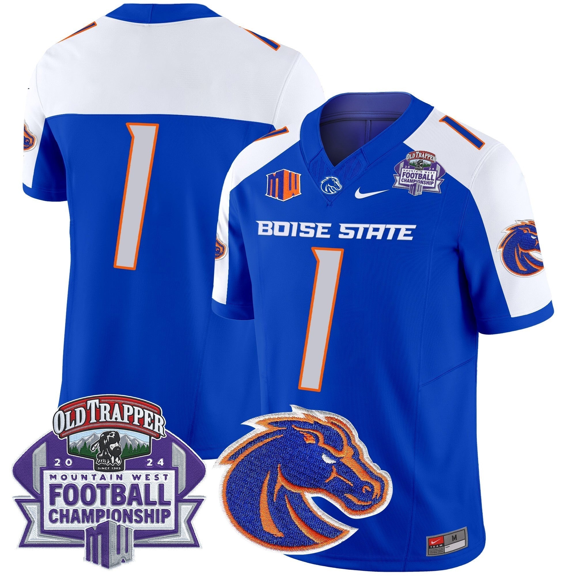 Men Boise State Broncos 2024 Championship Vapor Limited Jersey - All Stitched