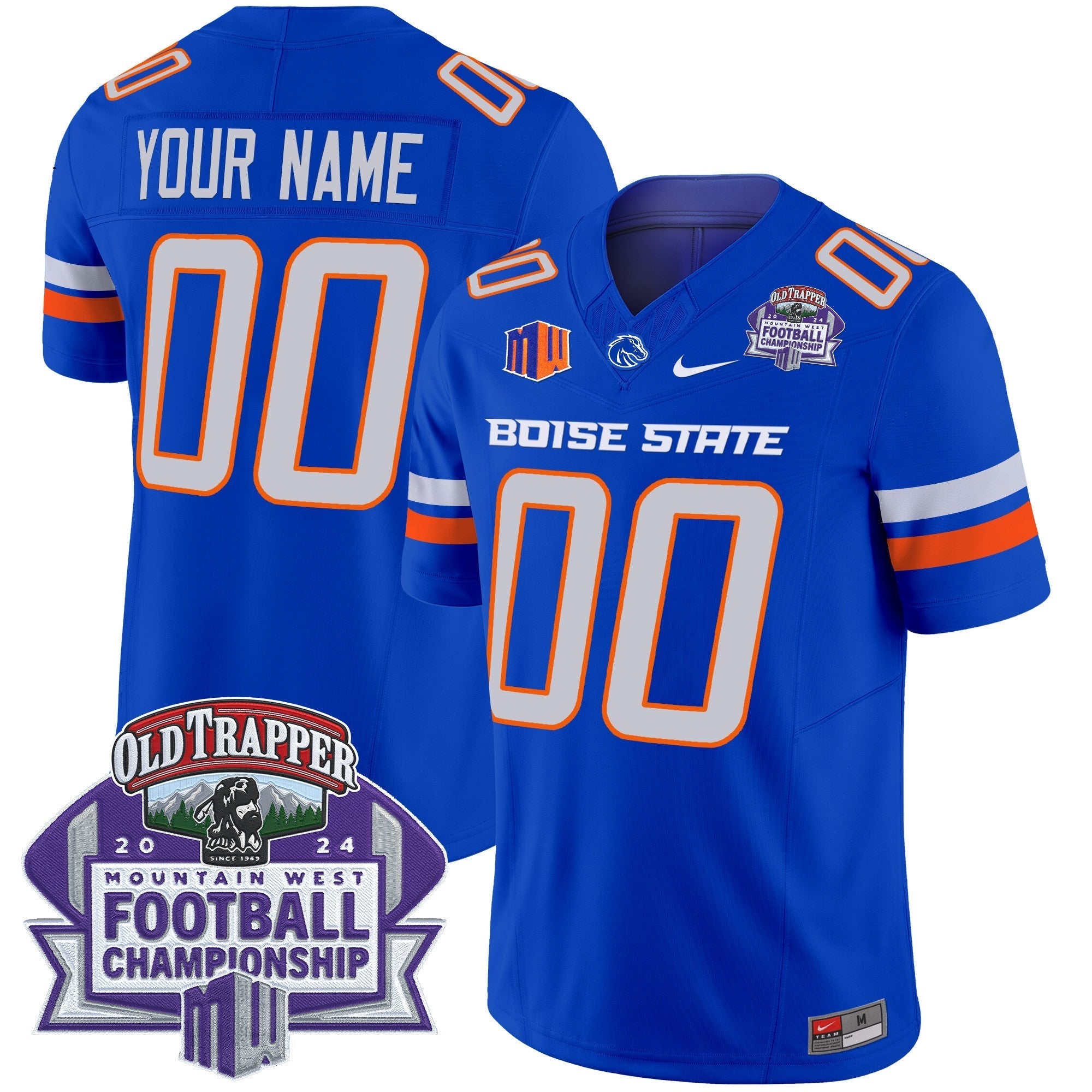 Custom Boise State Broncos 2024 Championship Vapor Limited Jersey - All Stitched