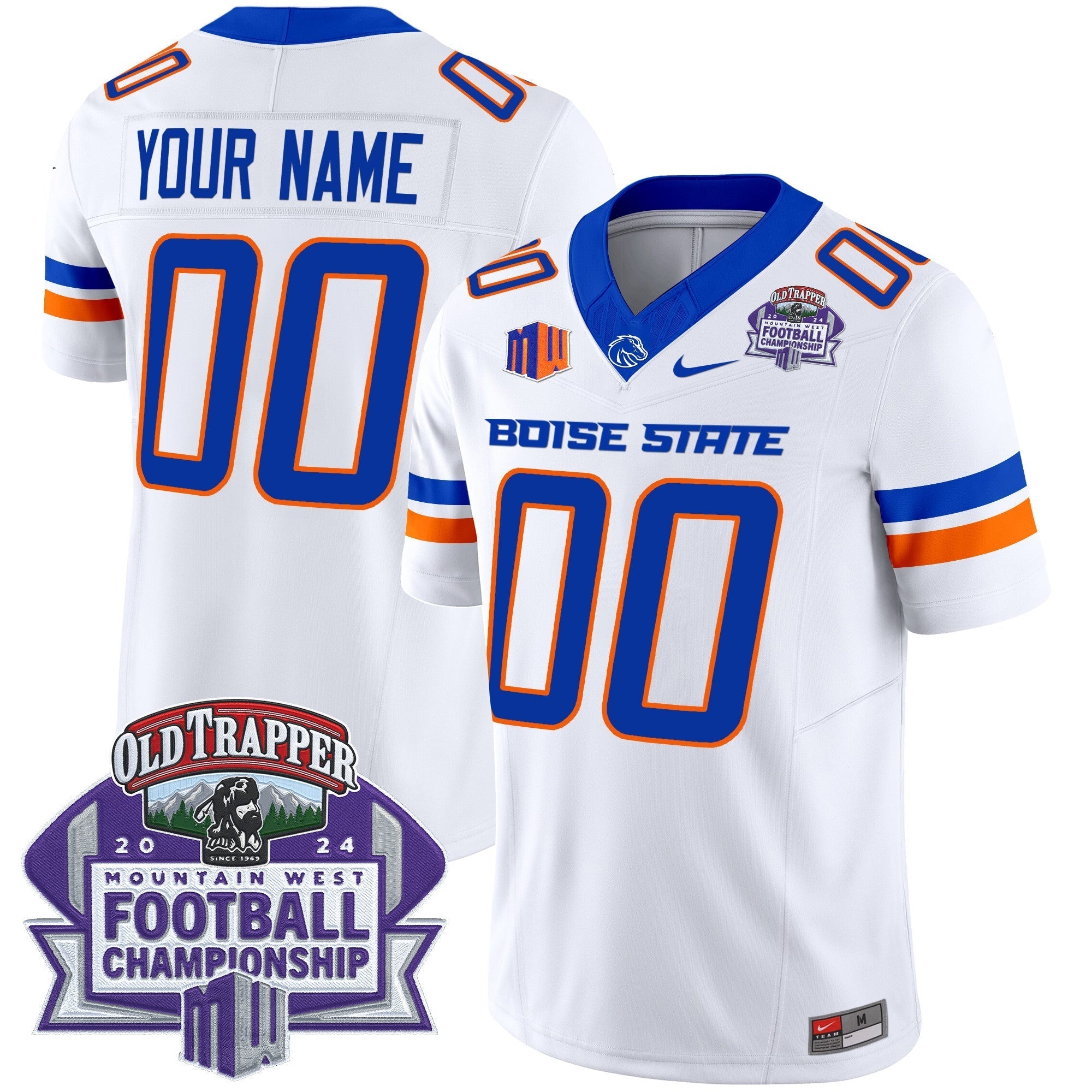 Custom Boise State Broncos 2024 Championship Vapor Limited Jersey - All Stitched