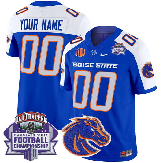 Custom Boise State Broncos 2024 Championship Vapor Limited Jersey - All Stitched
