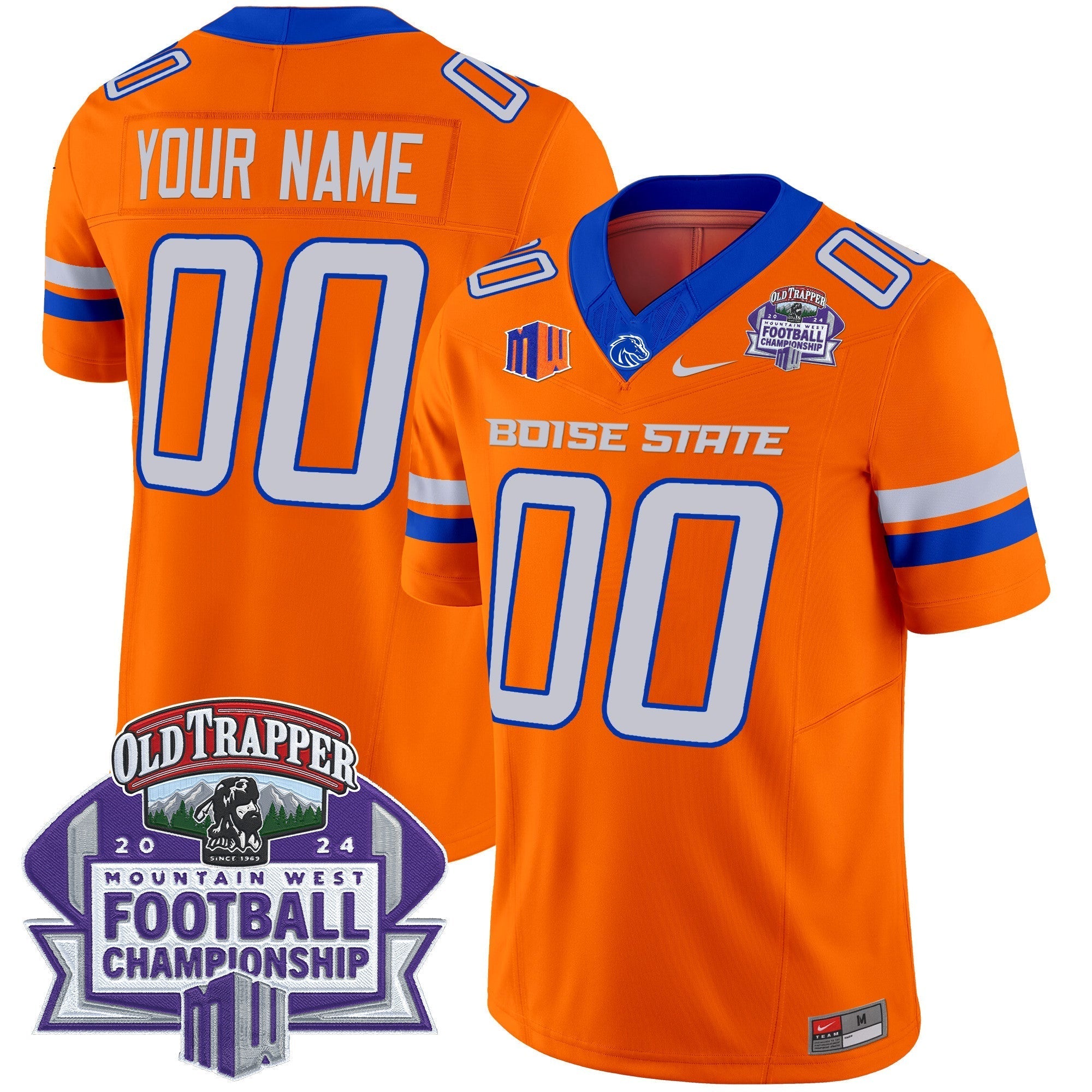 Custom Boise State Broncos 2024 Championship Vapor Limited Jersey - All Stitched