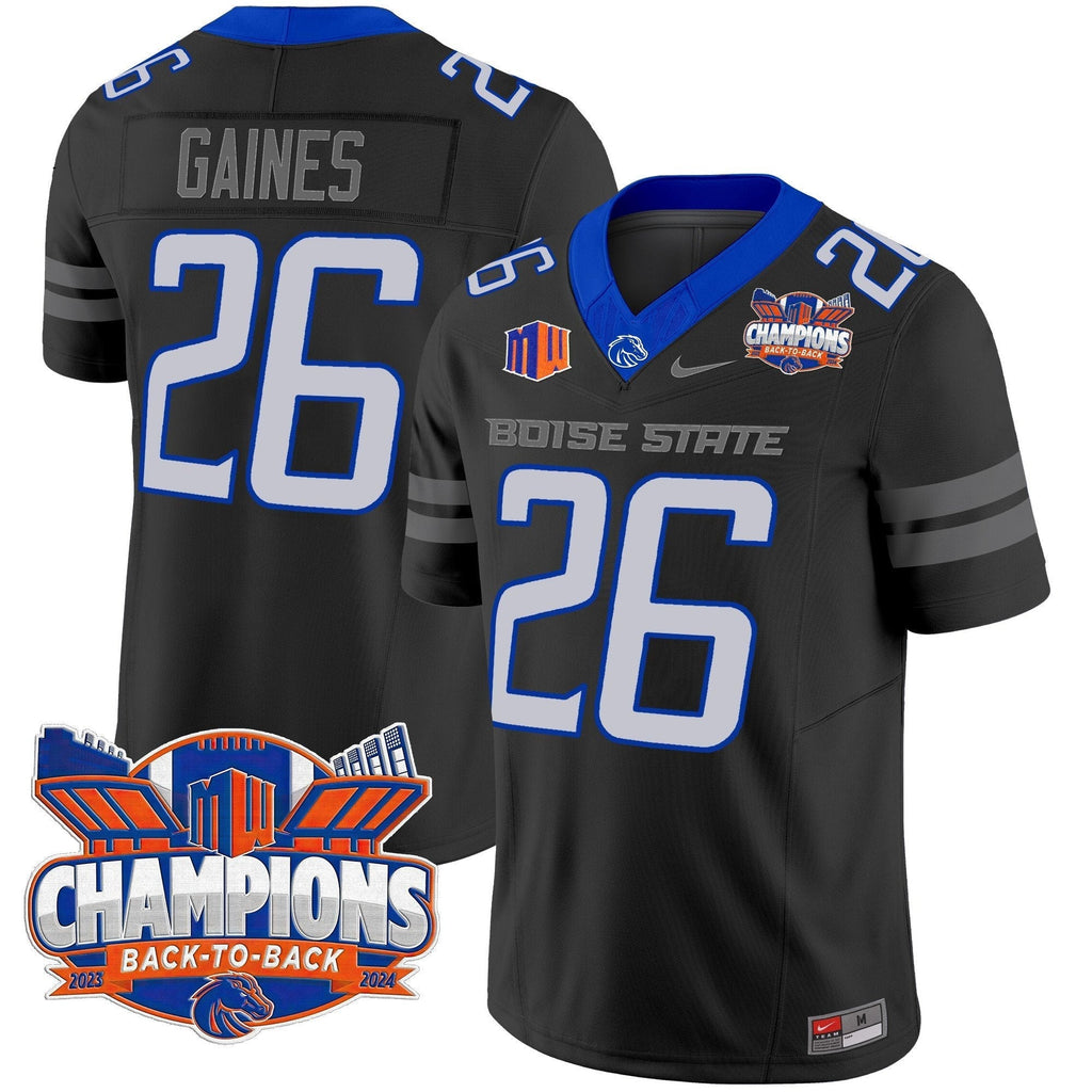 Men Boise State Broncos 2024 Back To Back Champions Vapor Limited Jersey - All Stitched