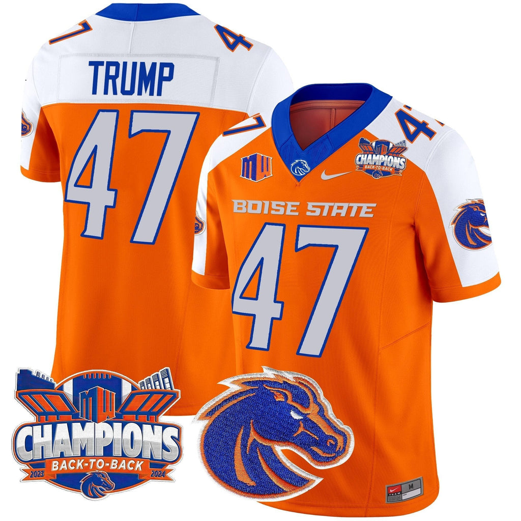 Men Boise State Broncos 2024 Back To Back Champions Vapor Limited Jersey - All Stitched