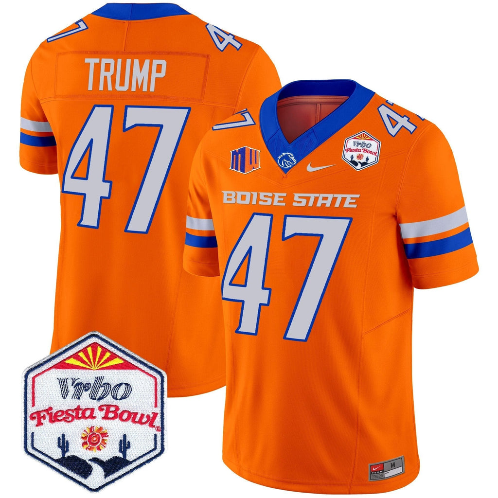 Men Boise State Broncos 2025 The Fiesta Bowl Patch Vapor Limited Jersey - All Stitched