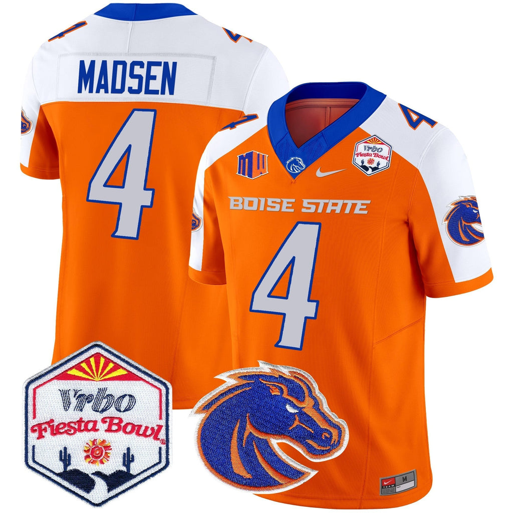 Men Boise State Broncos 2025 The Fiesta Bowl Patch Vapor Limited Jersey - All Stitched