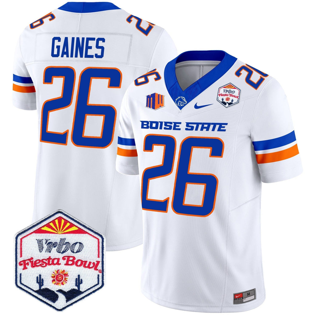 Men Boise State Broncos 2025 The Fiesta Bowl Patch Vapor Limited Jersey - All Stitched