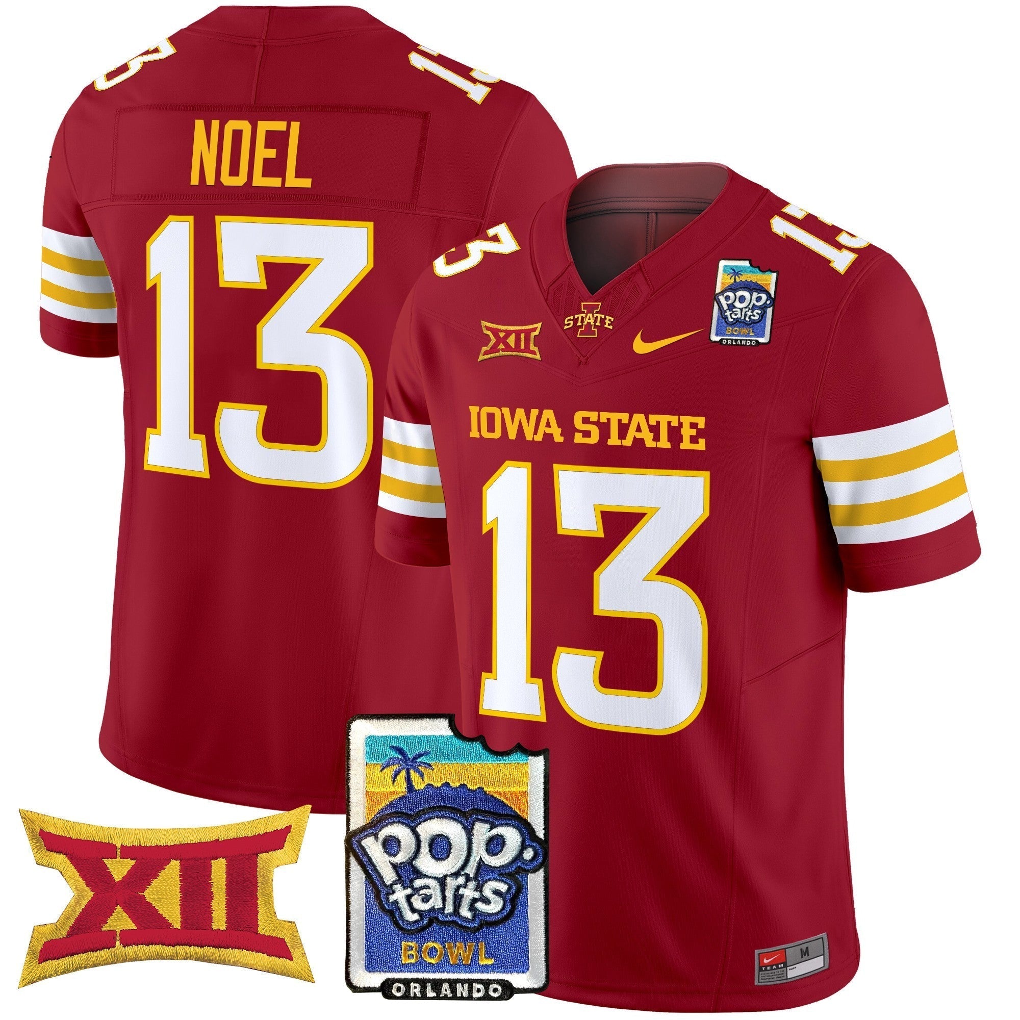 Men Iowa State Cyclones 2025 PopTarts Bowl Patch Vapor Limited Jersey - All Stitched