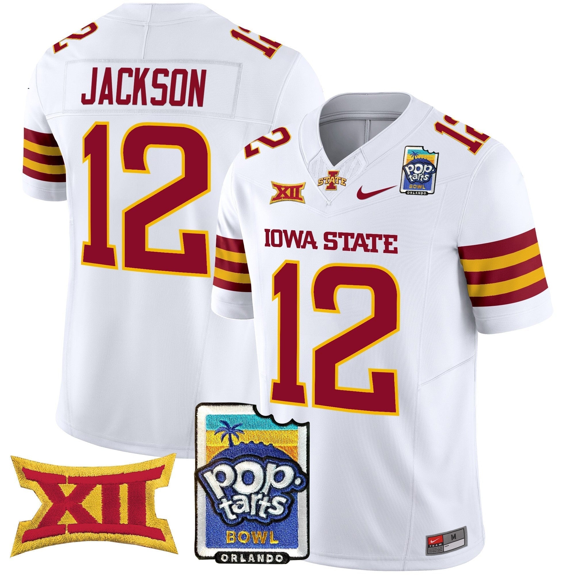 Men Iowa State Cyclones 2025 PopTarts Bowl Patch Vapor Limited Jersey - All Stitched