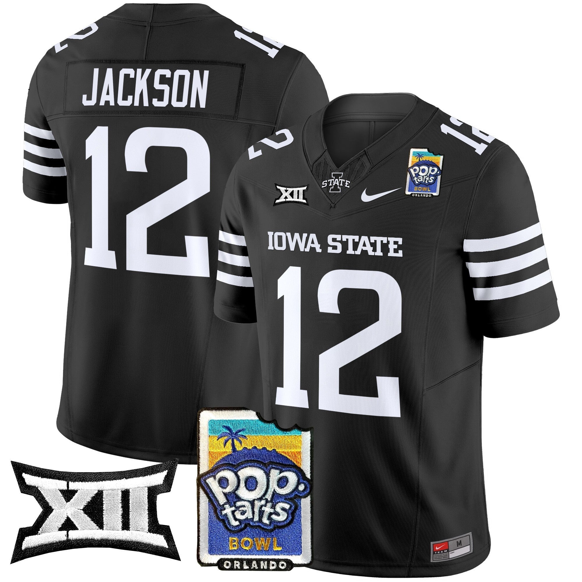 Men Iowa State Cyclones 2025 PopTarts Bowl Patch Vapor Limited Jersey - All Stitched