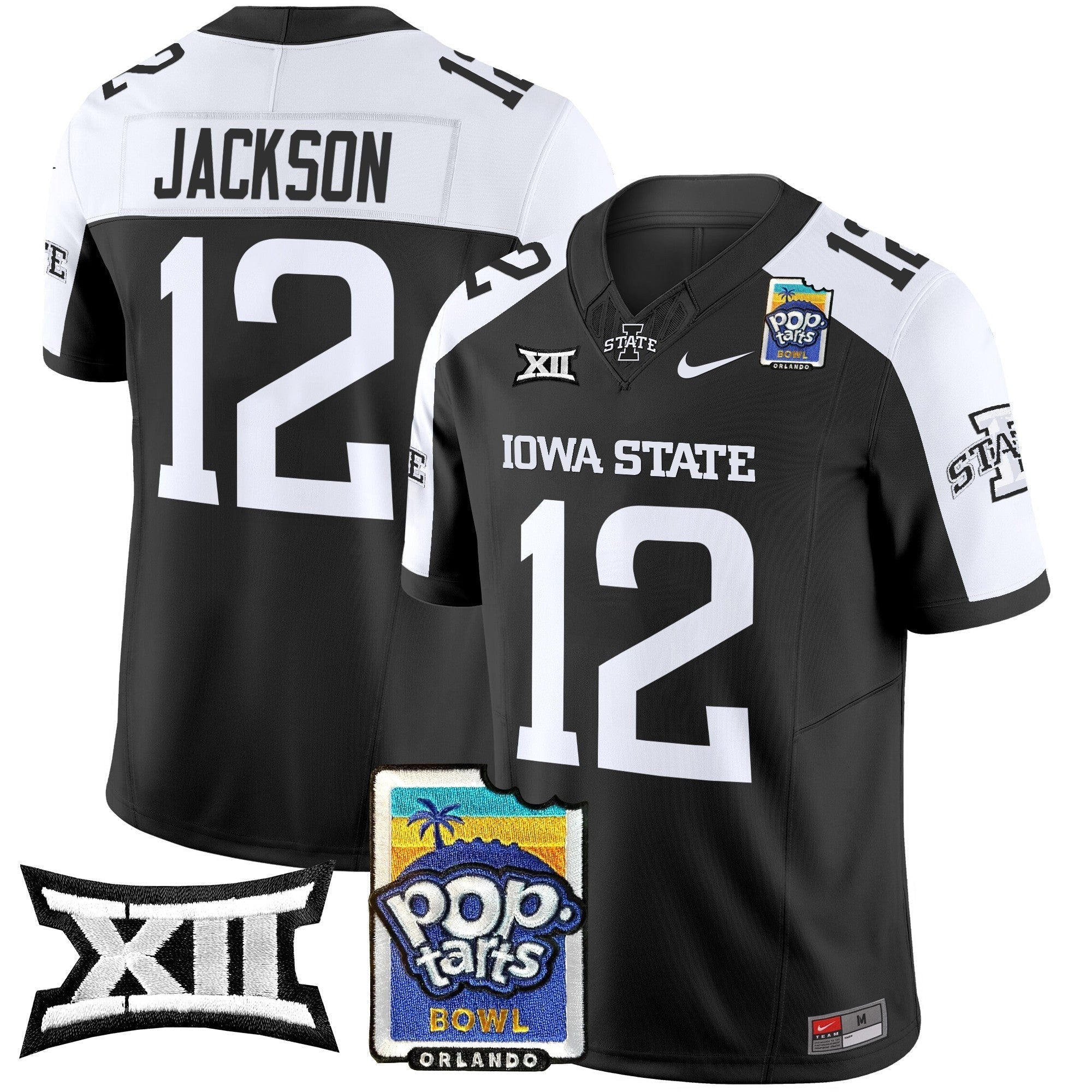 Men Iowa State Cyclones 2025 PopTarts Bowl Patch Vapor Limited Jersey - All Stitched