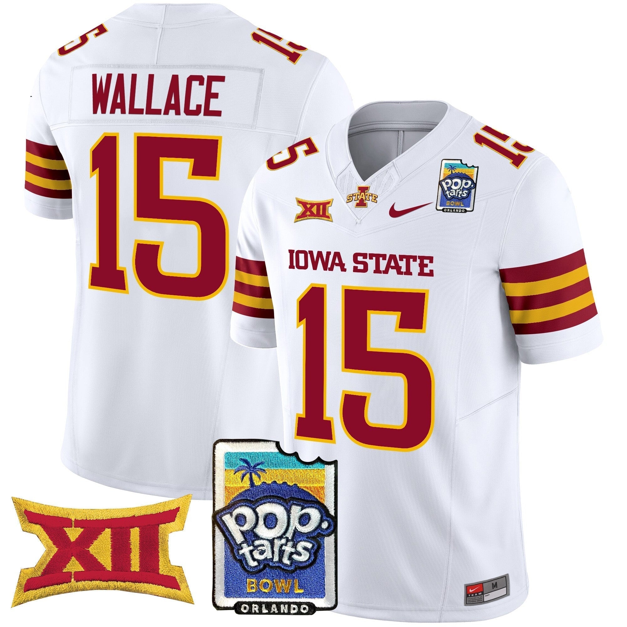 Men Iowa State Cyclones 2025 PopTarts Bowl Patch Vapor Limited Jersey - All Stitched