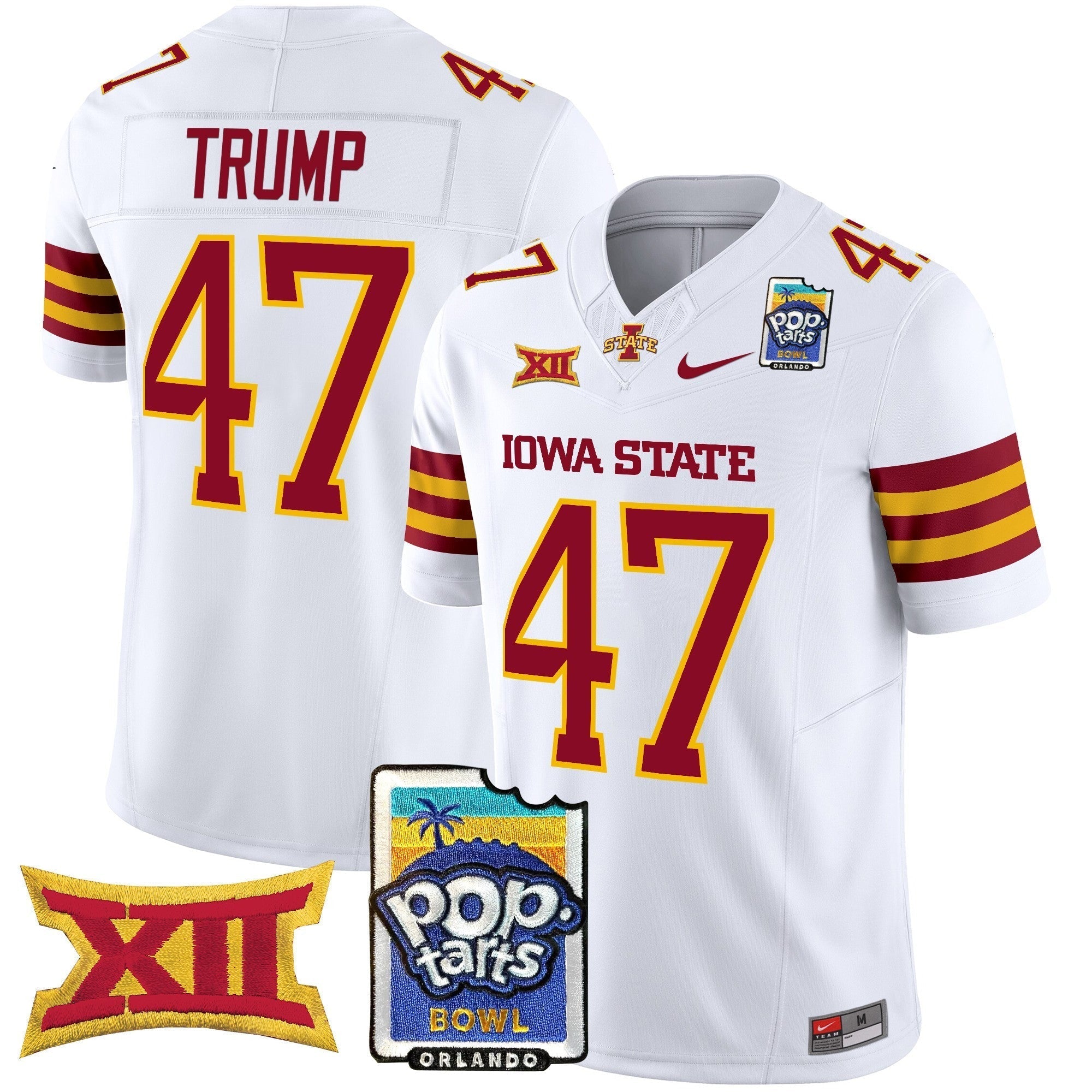 Men Iowa State Cyclones 2025 PopTarts Bowl Patch Vapor Limited Jersey - All Stitched