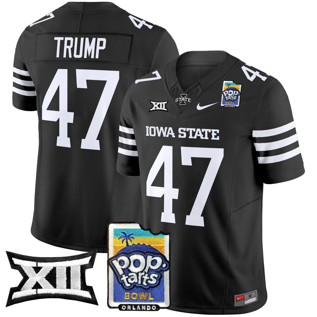 Men Iowa State Cyclones 2025 PopTarts Bowl Patch Vapor Limited Jersey - All Stitched