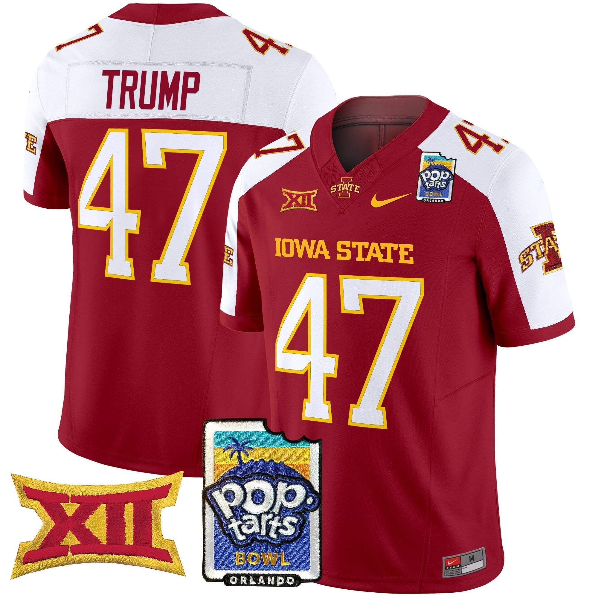 Men Iowa State Cyclones 2025 PopTarts Bowl Patch Vapor Limited Jersey - All Stitched