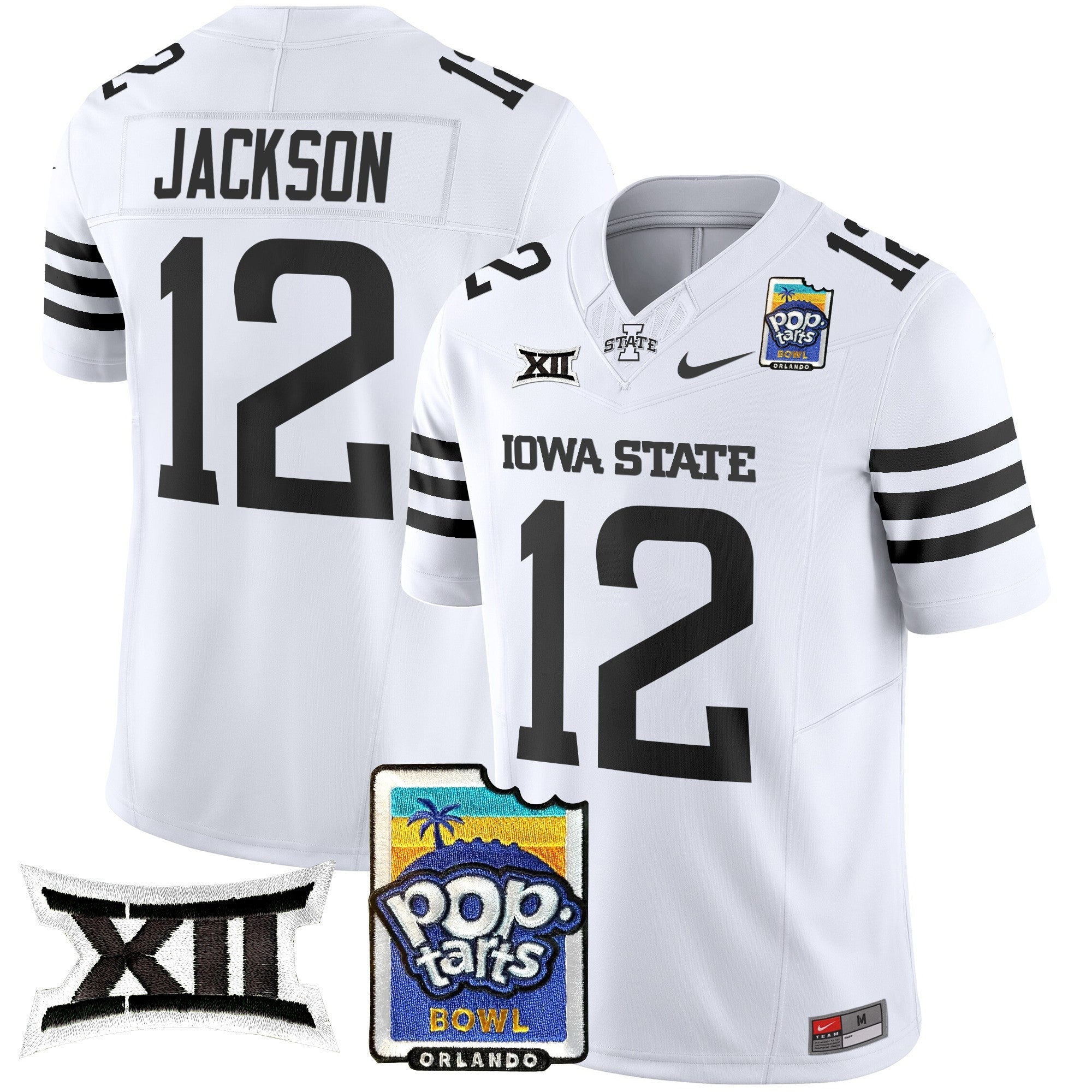 Men Iowa State Cyclones 2025 PopTarts Bowl Patch Vapor Limited Jersey - All Stitched