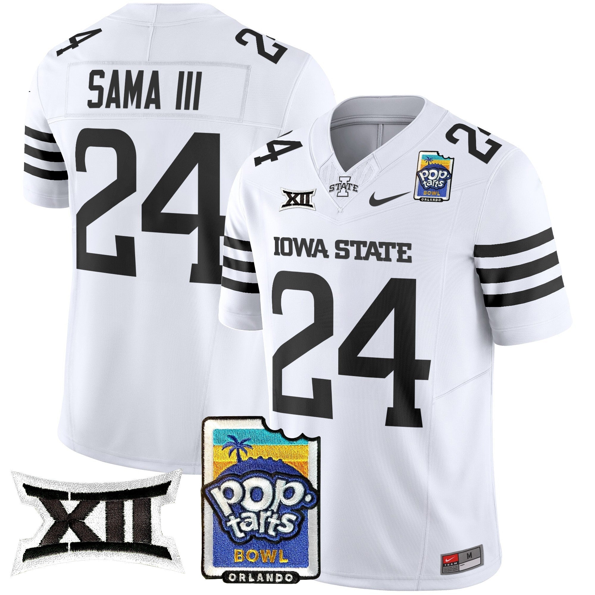 Men Iowa State Cyclones 2025 PopTarts Bowl Patch Vapor Limited Jersey - All Stitched