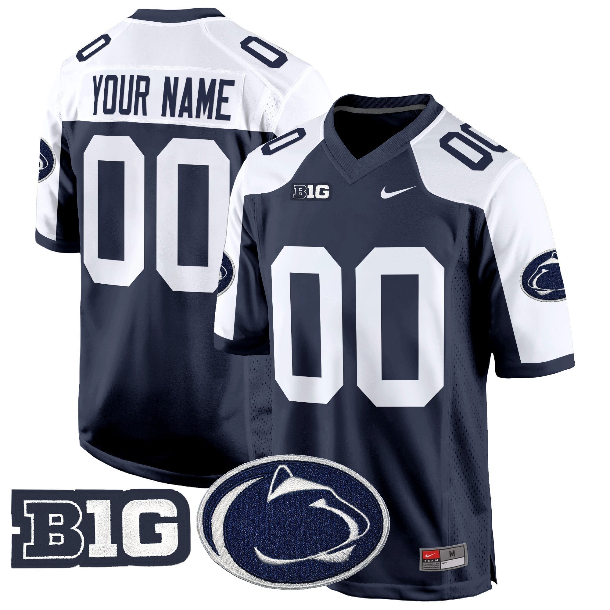Custom Penn State Nittany Lions 2024 Game Jersey - All Stitched
