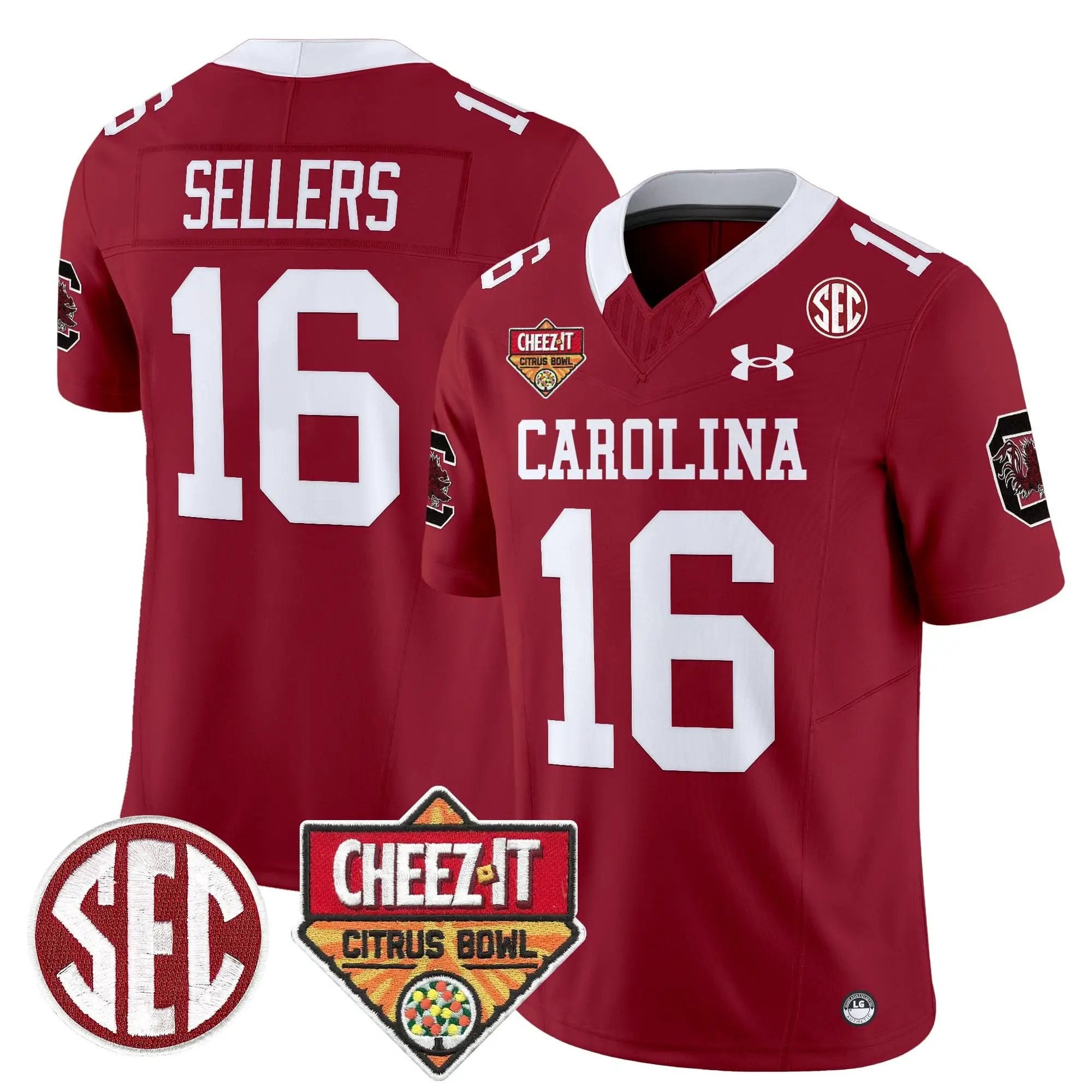 Men South Carolina Gamecocks 1980 Throwback Cheez-It Citrus Bowl Patch Vapor Limited Jersey