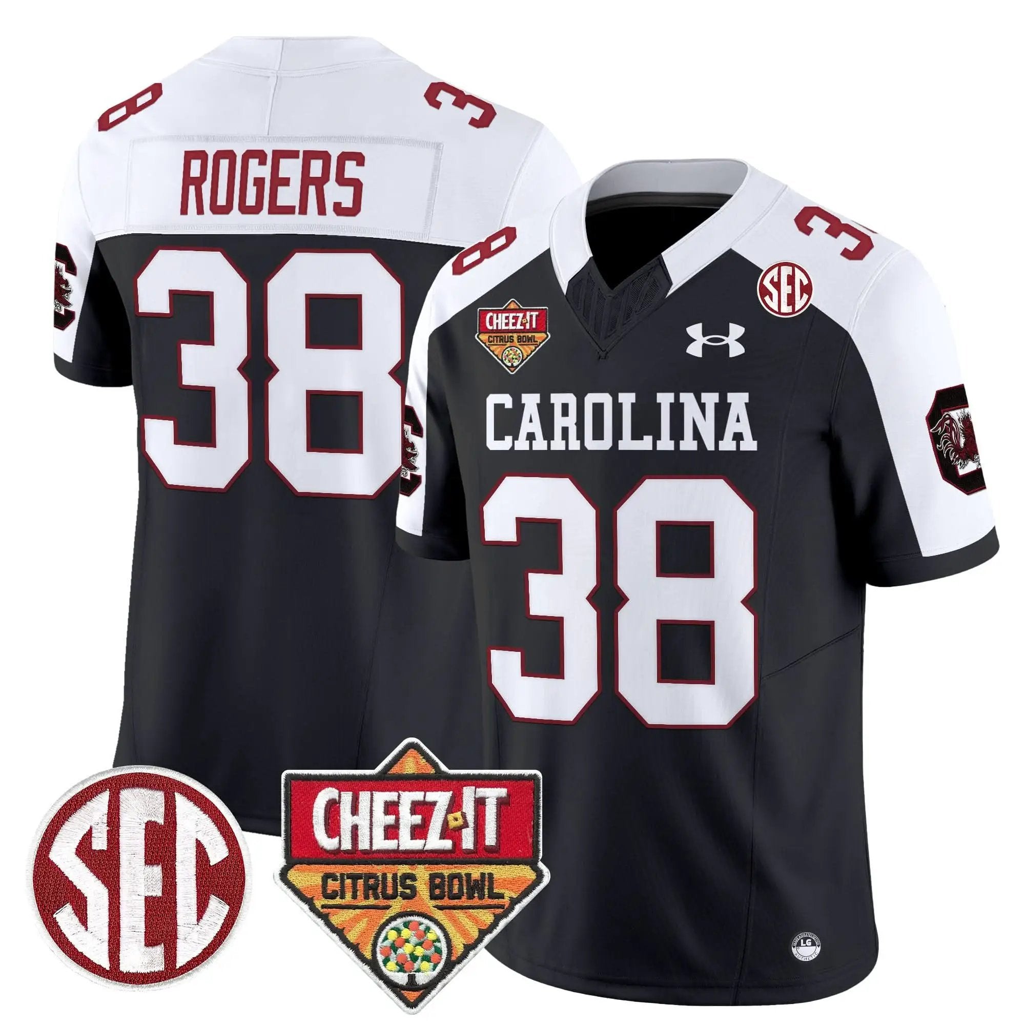 Men South Carolina Gamecocks 1980 Throwback Cheez-It Citrus Bowl Patch Vapor Limited Jersey