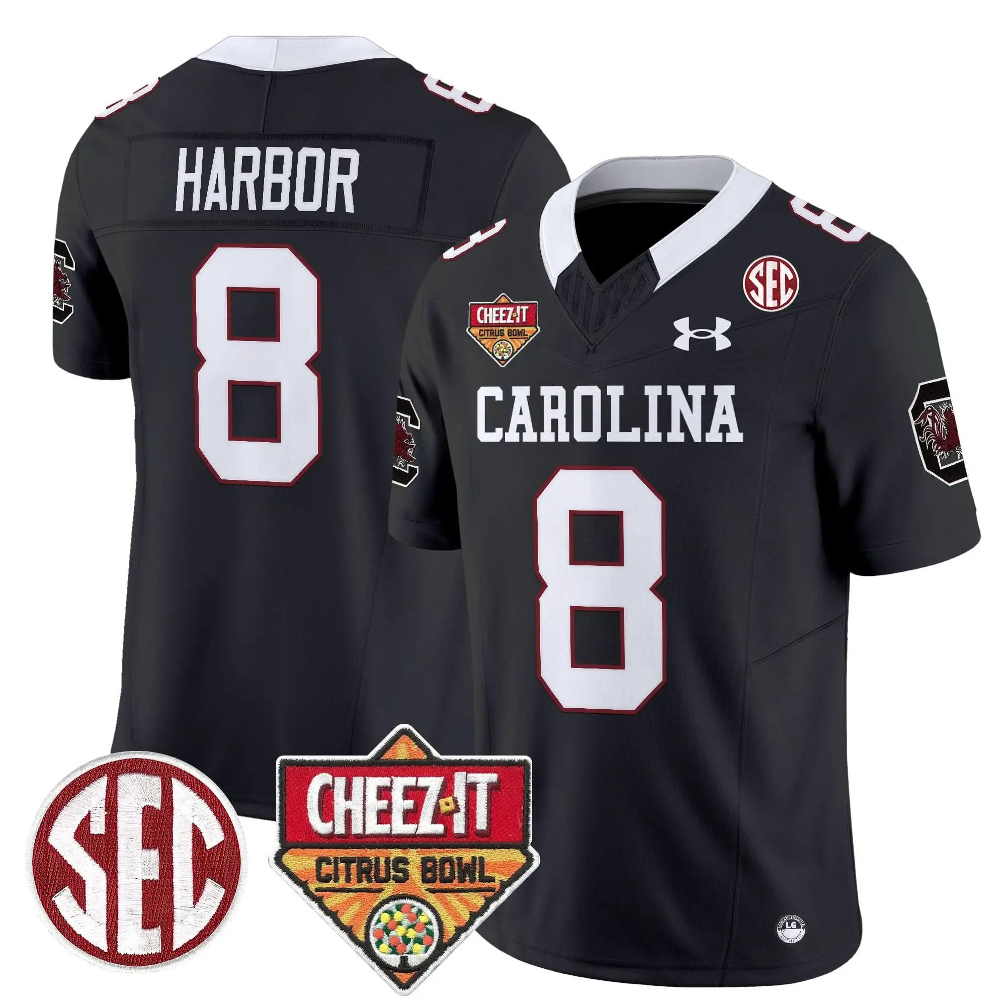 Men South Carolina Gamecocks 1980 Throwback Cheez-It Citrus Bowl Patch Vapor Limited Jersey