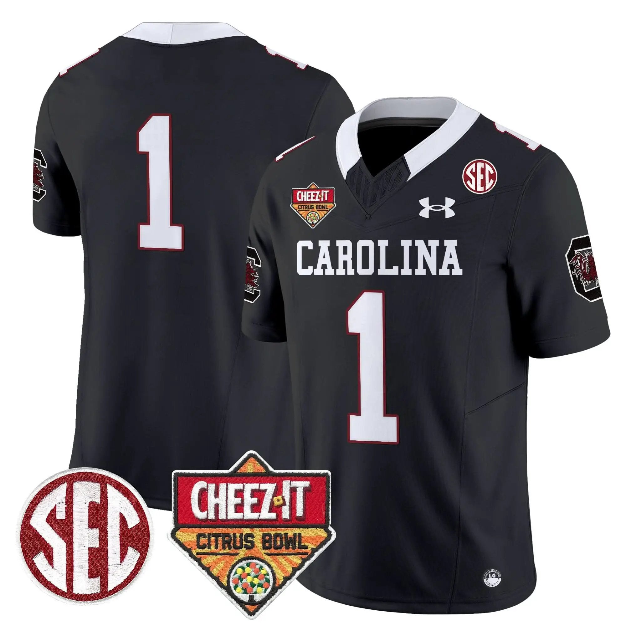 Men South Carolina Gamecocks 1980 Throwback Cheez-It Citrus Bowl Patch Vapor Limited Jersey