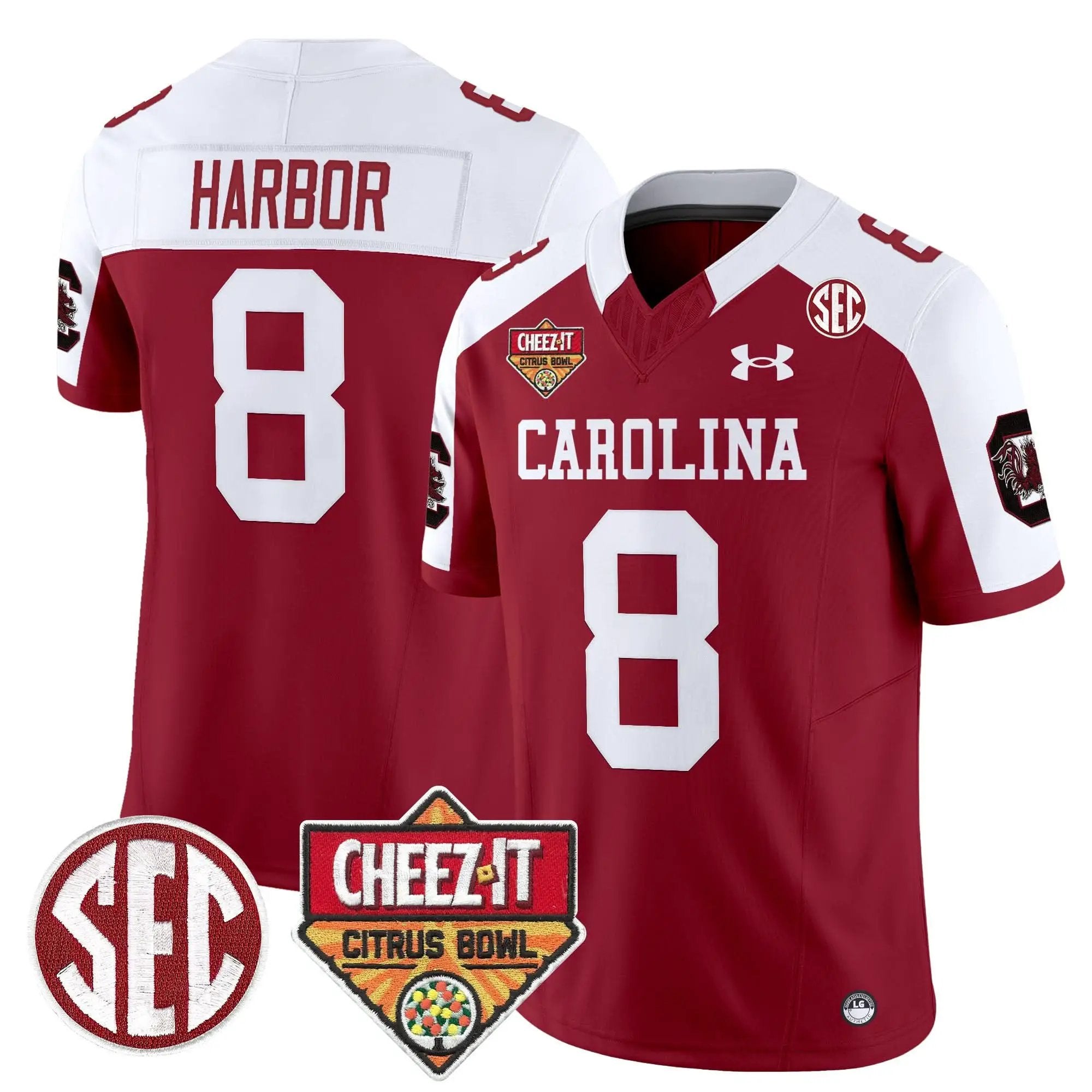Men South Carolina Gamecocks 1980 Throwback Cheez-It Citrus Bowl Patch Vapor Limited Jersey