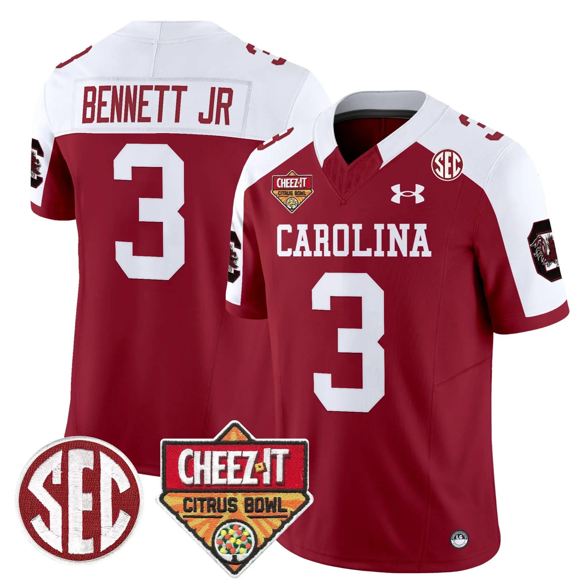 Men South Carolina Gamecocks 1980 Throwback Cheez-It Citrus Bowl Patch Vapor Limited Jersey