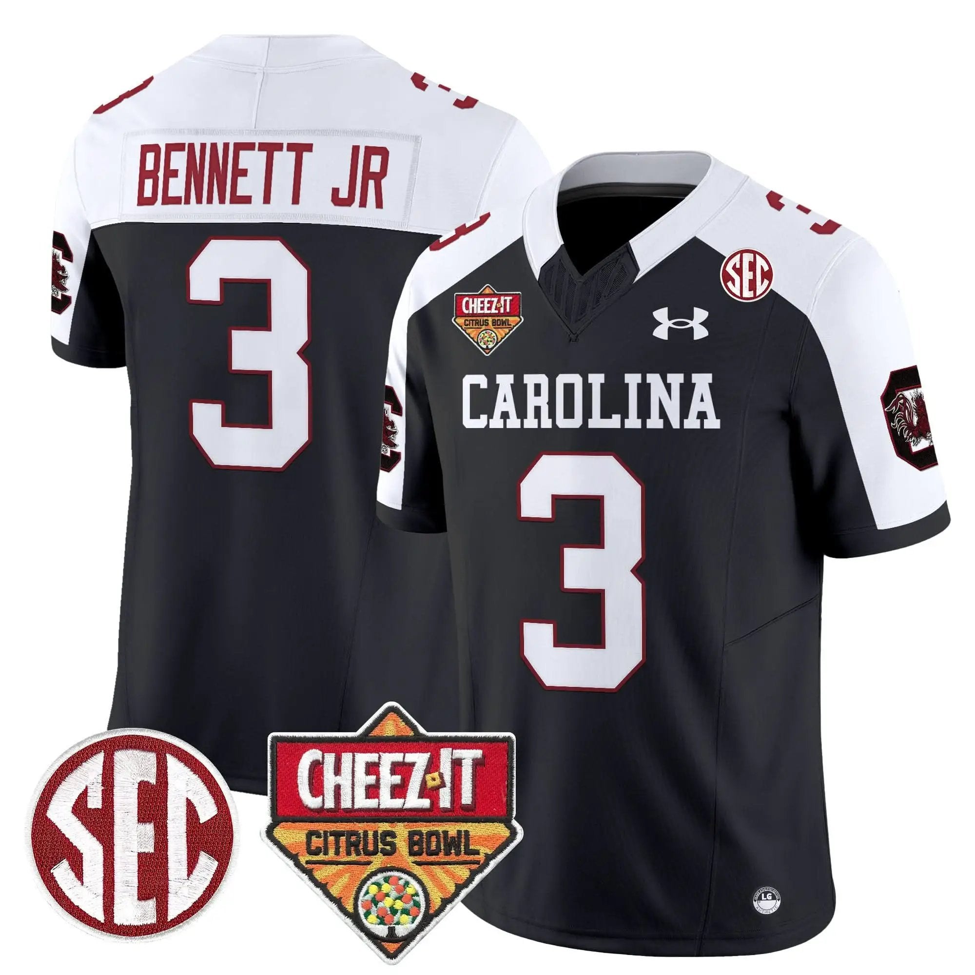Men South Carolina Gamecocks 1980 Throwback Cheez-It Citrus Bowl Patch Vapor Limited Jersey